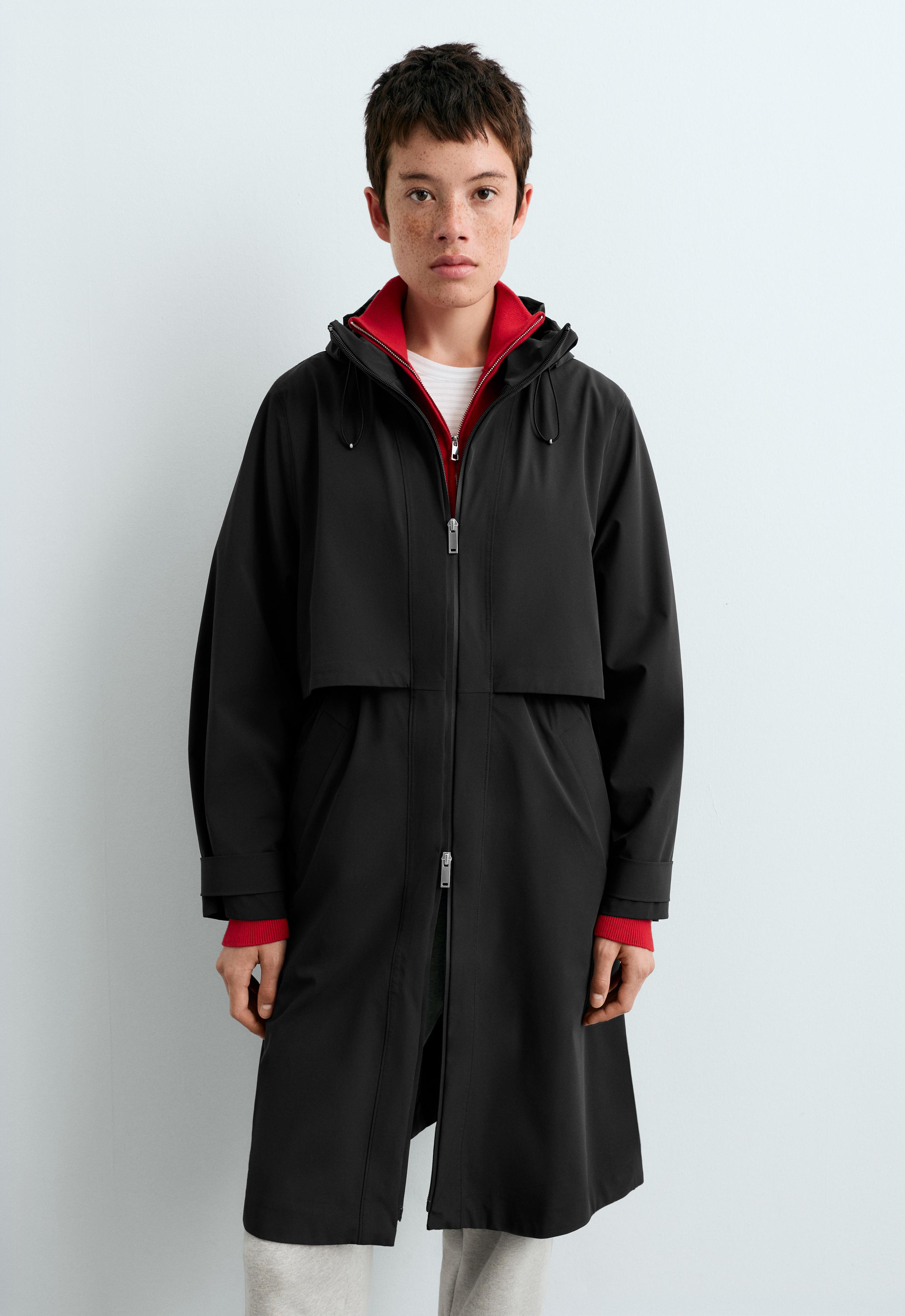 Veste longue extra légère imperméable 10 k
