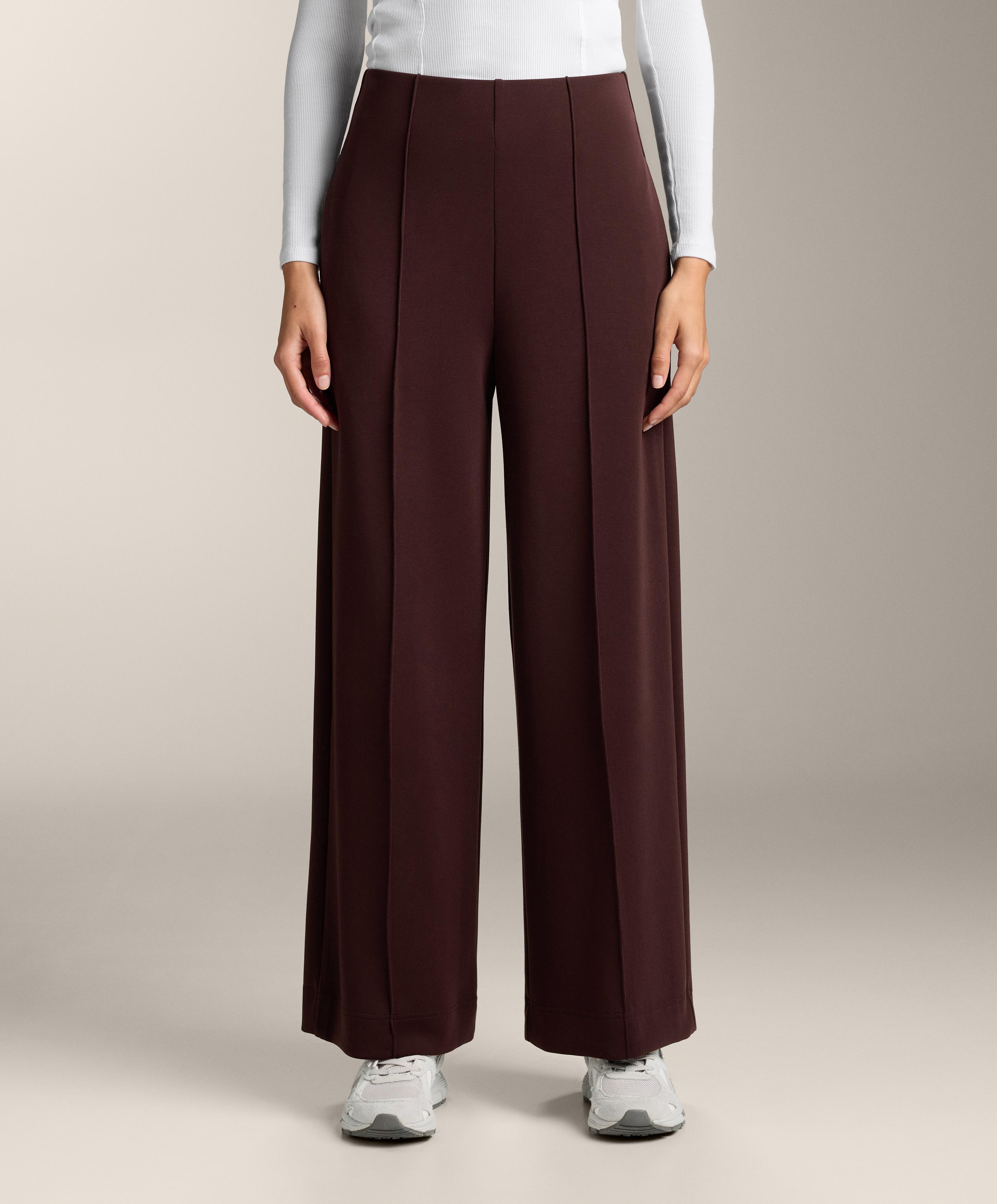 Straight-leg trousers with soft-touch modal and crease Straight-leg trousers with soft-touch modal and crease