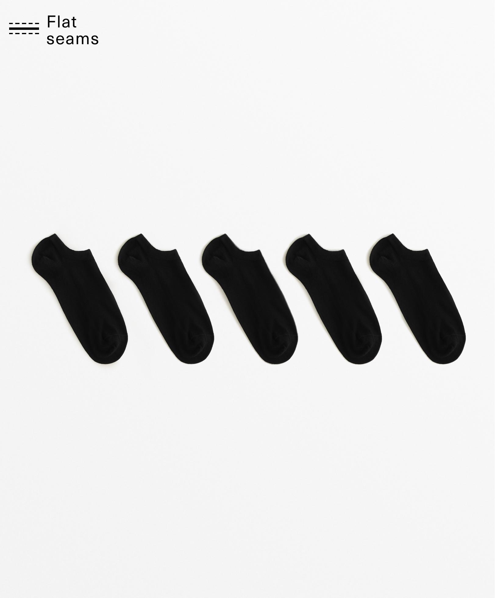 5 pairs of cotton blend sneaker socks
