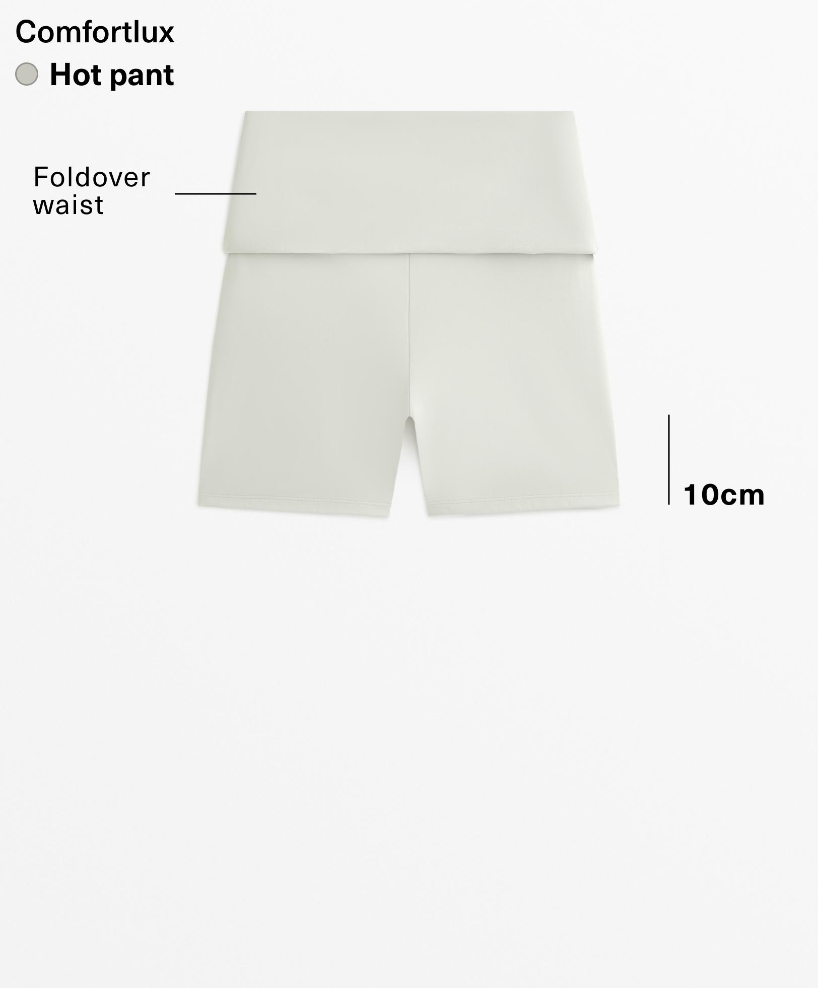 Comfortlux 10cm foldover waist hot pants