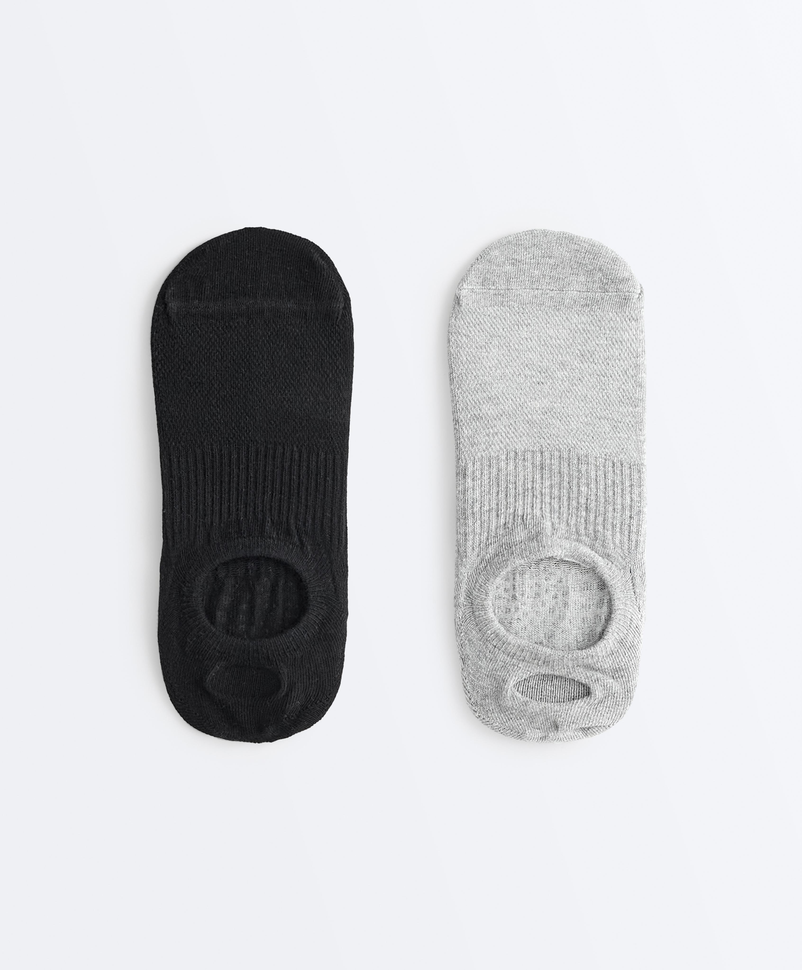 2 pares de calcetines yoga y pilates mezcla algodón