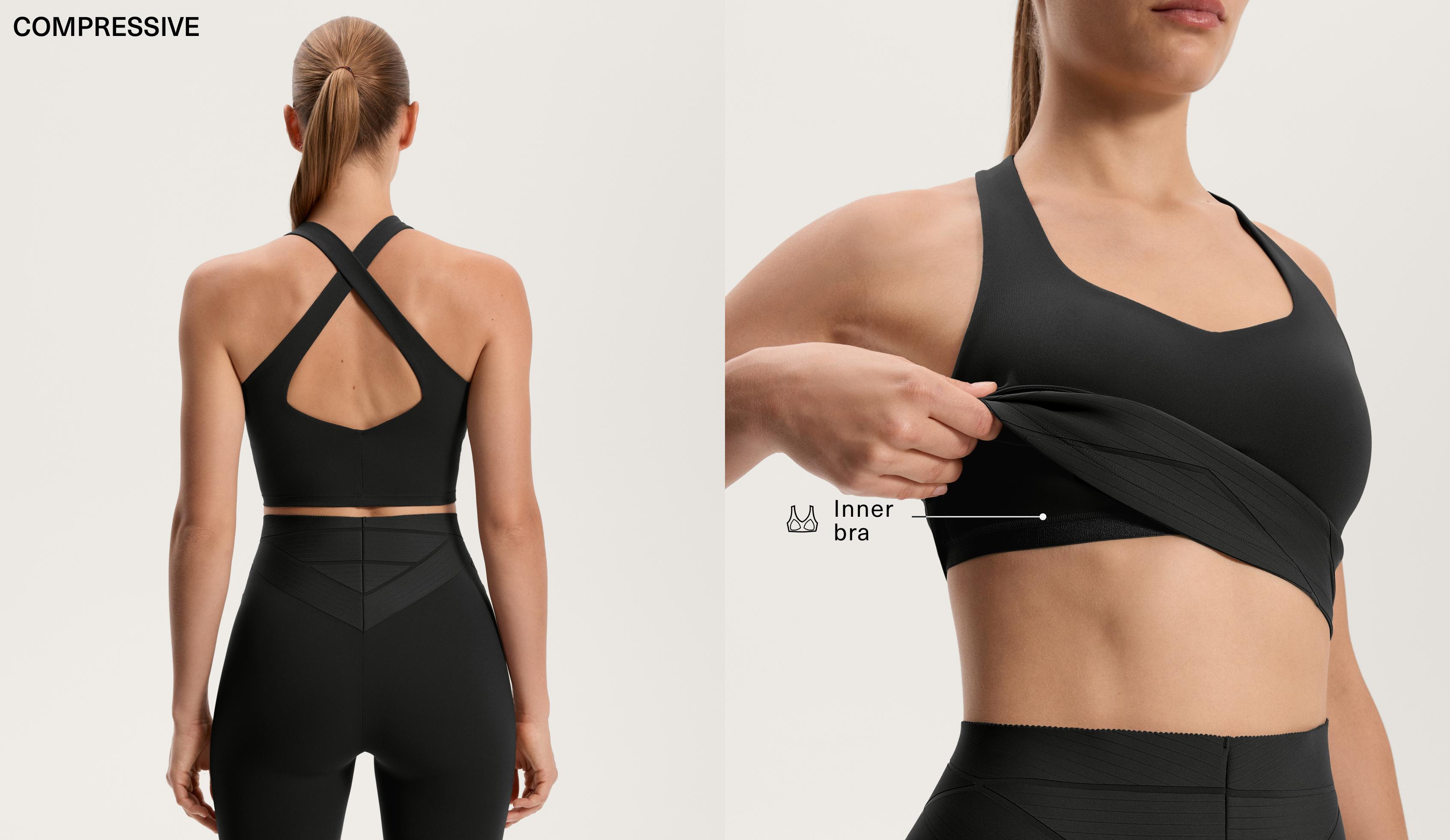 Compressive tanktop met blokken