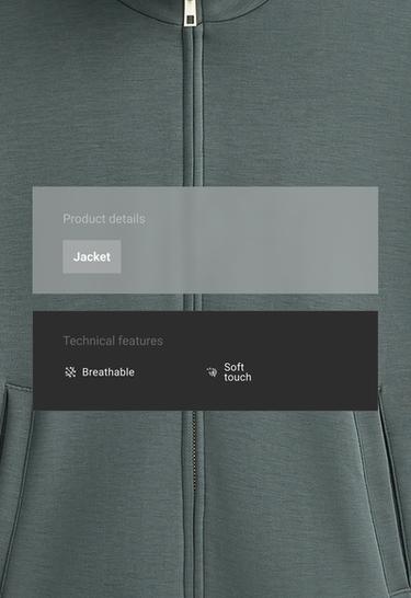 High-neck jacket with modal — OCEAN 2