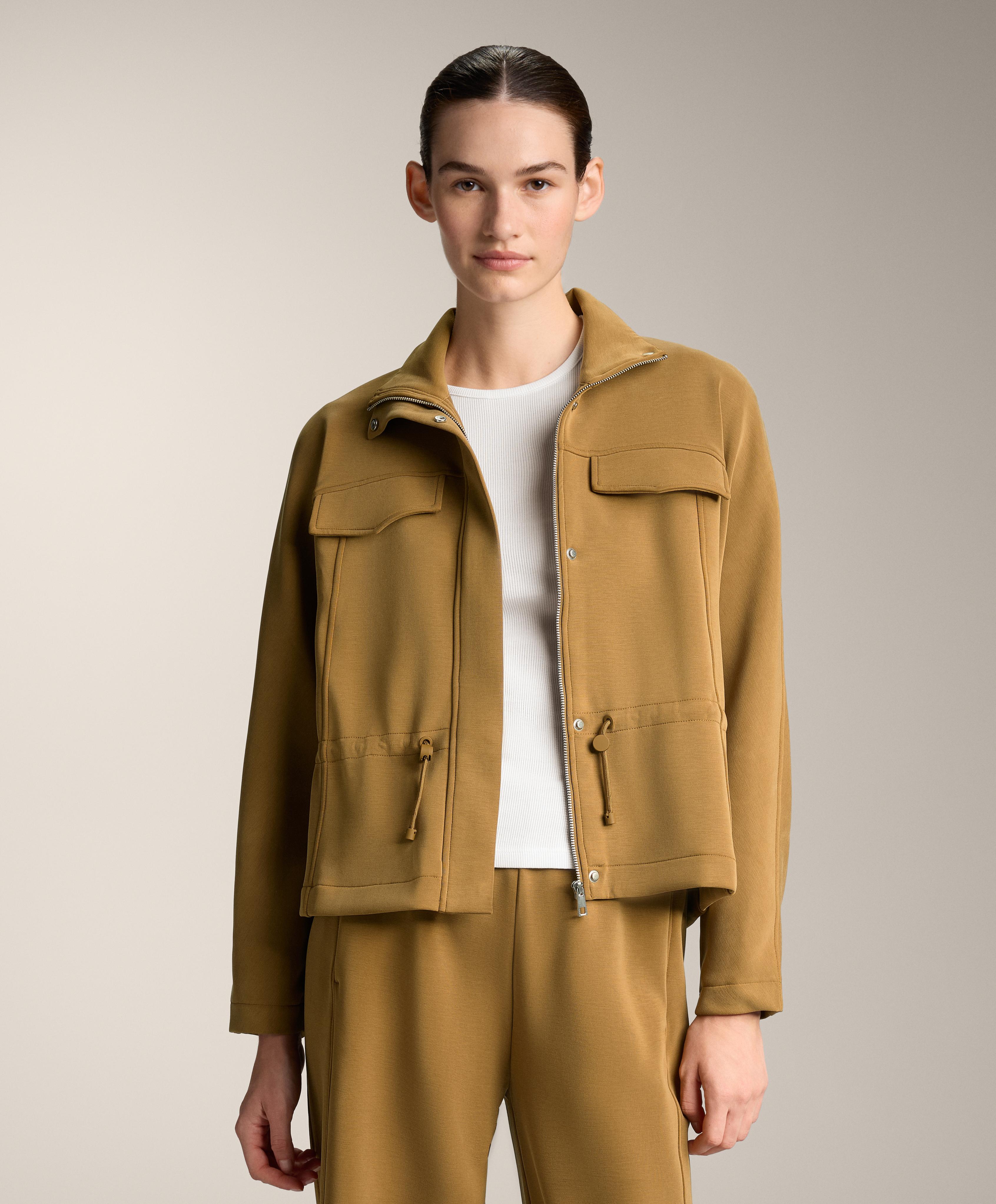 جاكيت قصير بخصر قابل للتعديل من المودال الممشط - تنزيلات