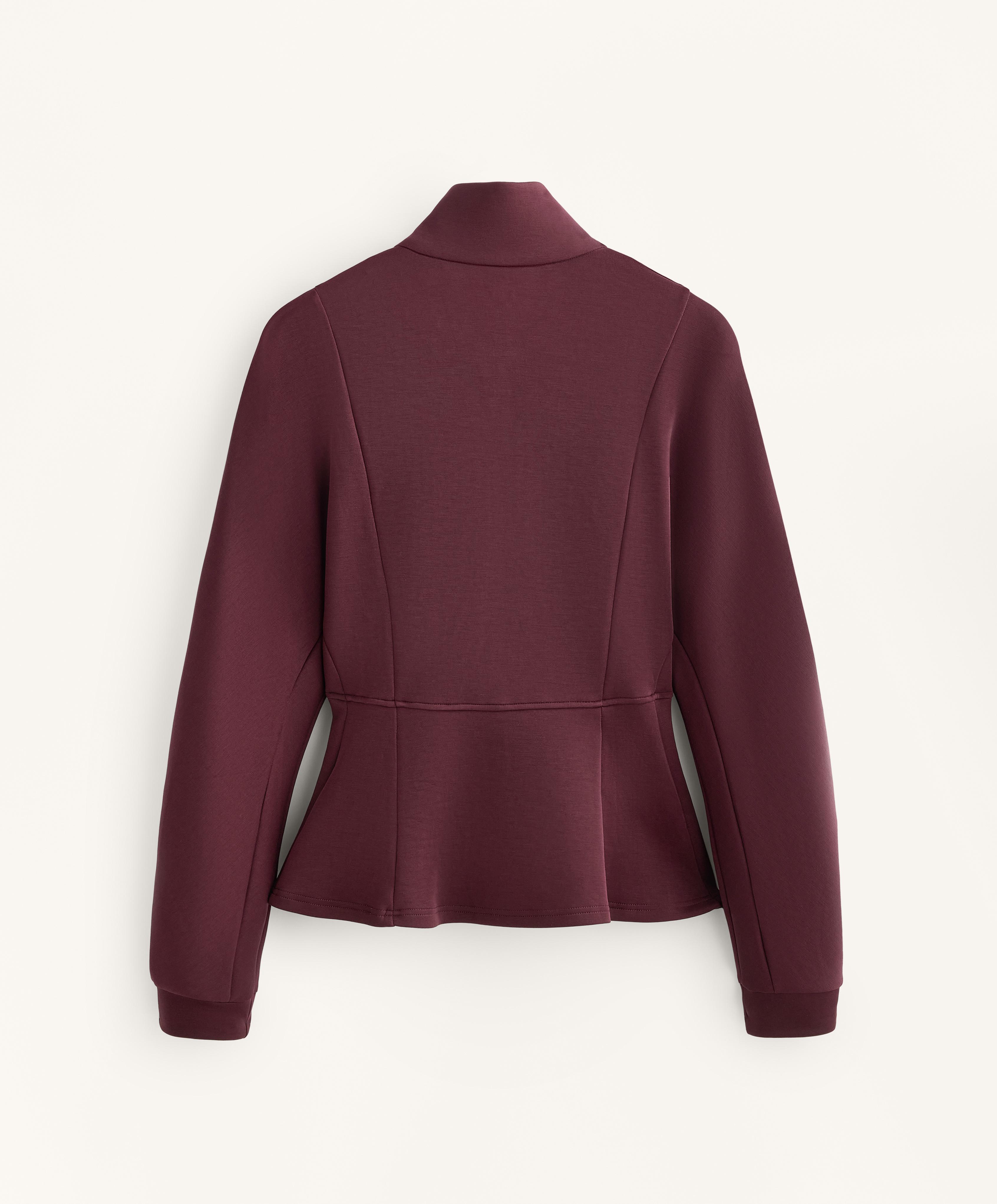 Soft-touch modal jacket with fitted waist