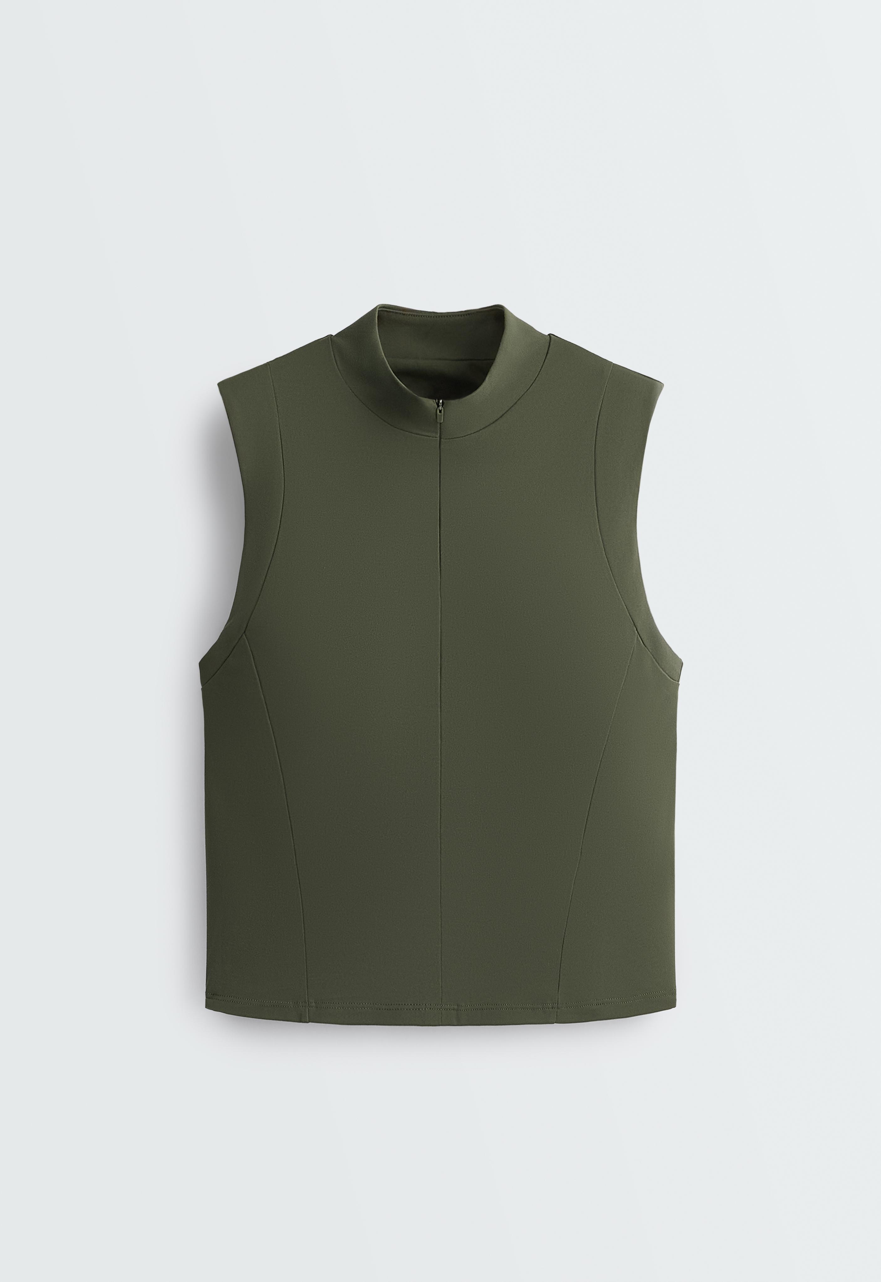 Comfortlux zip Tank top | OYSHO United States