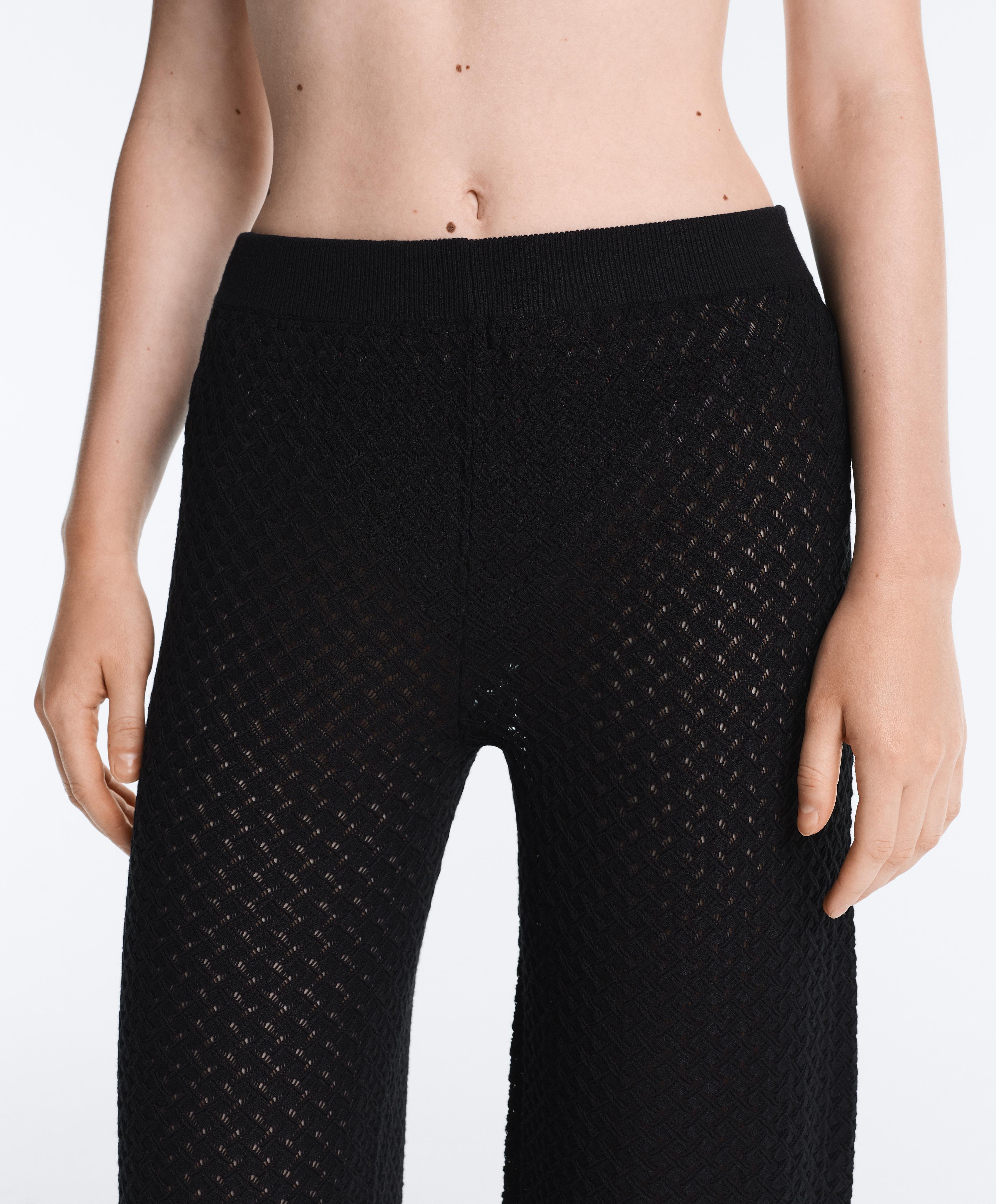Crochet knit bloomer trousers Crochet knit bloomer trousers