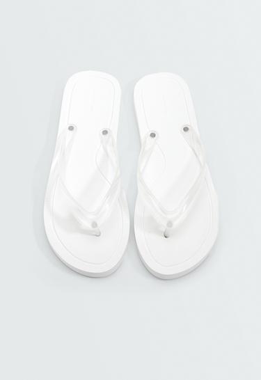 Textured beach sandals — WHITE 3
