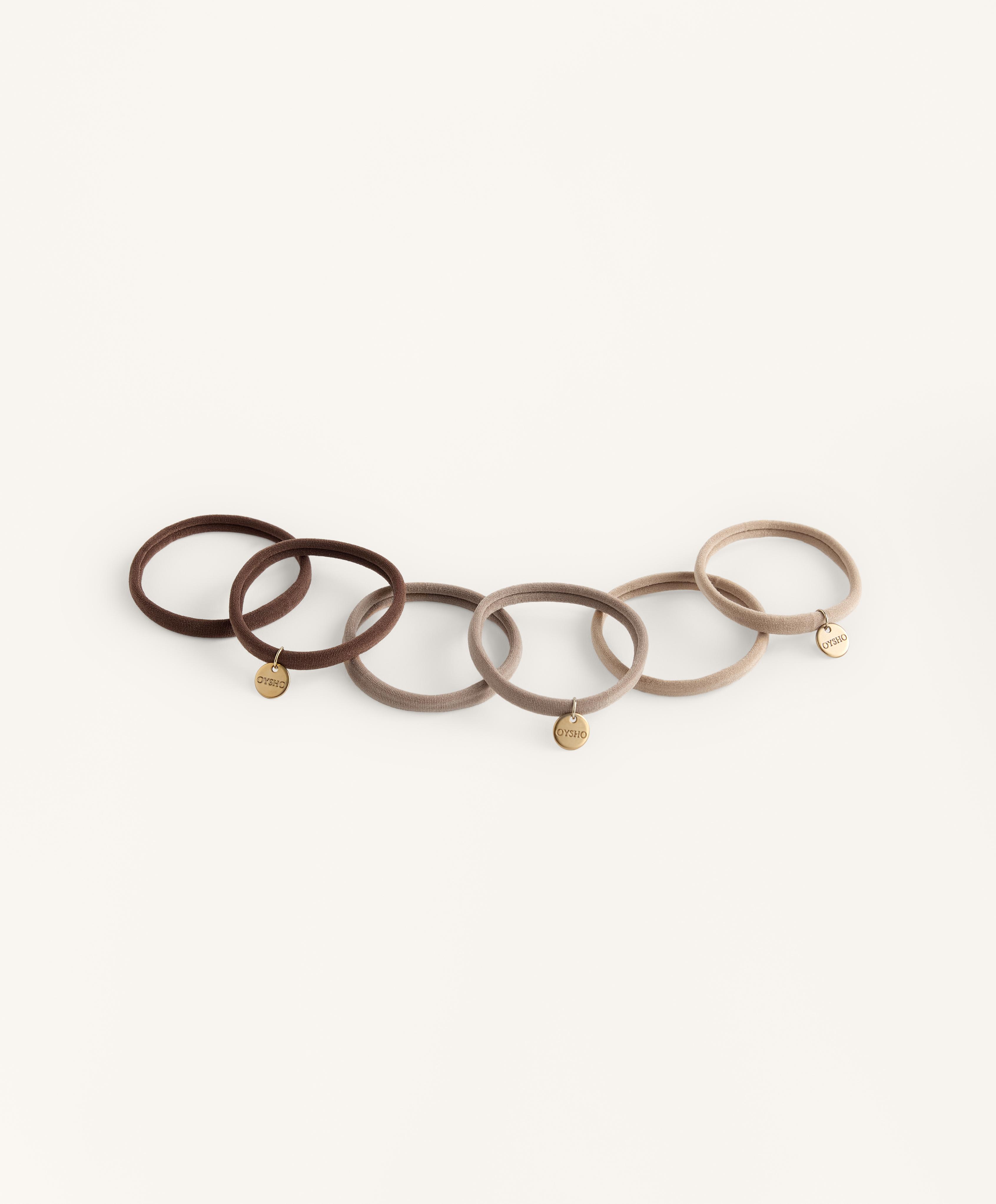 6 elastice de păr cu plăcuță Oysho 6 elastice de păr cu plăcuță Oysho