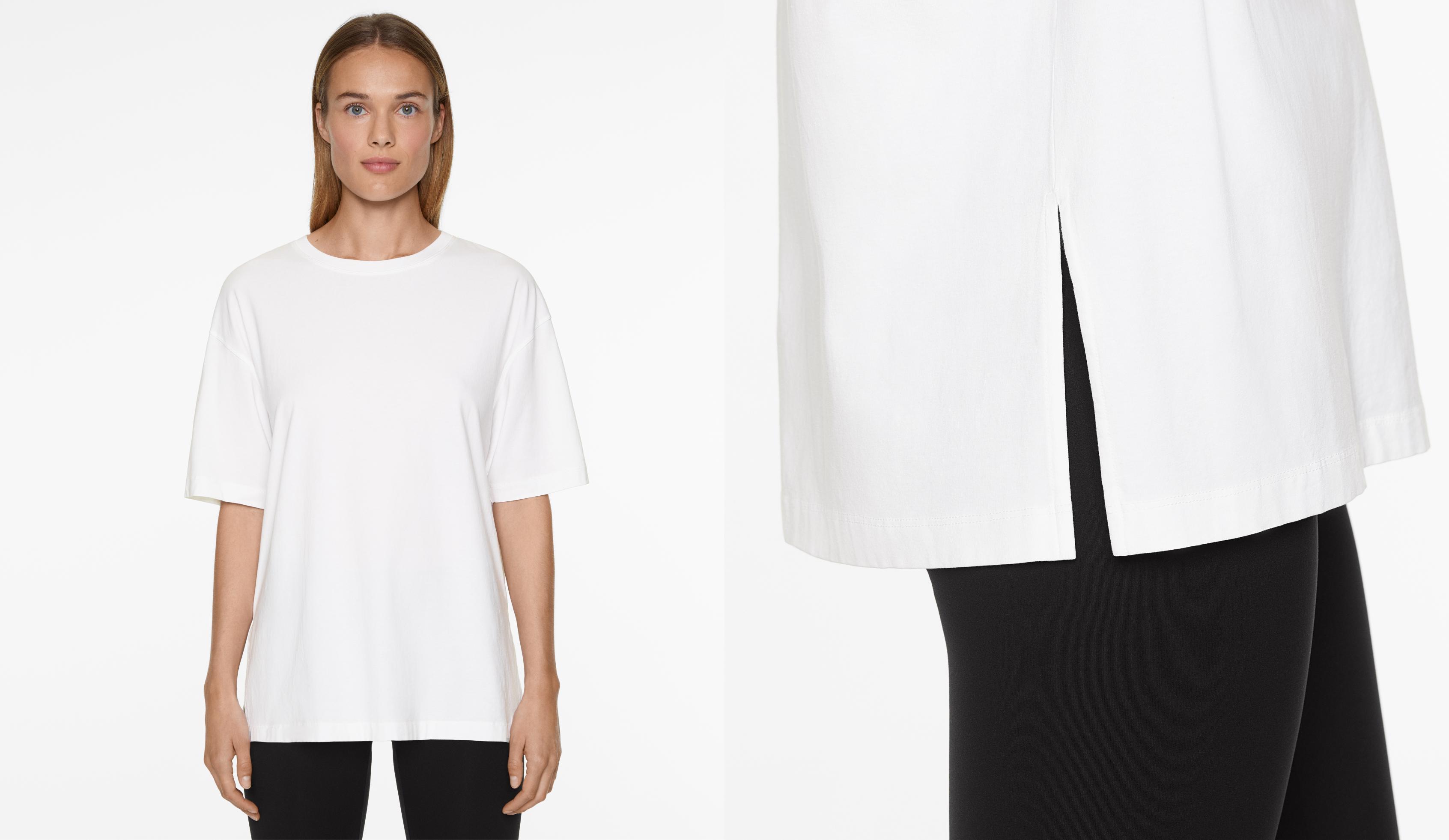 Short sleeve cotton blend T-shirt