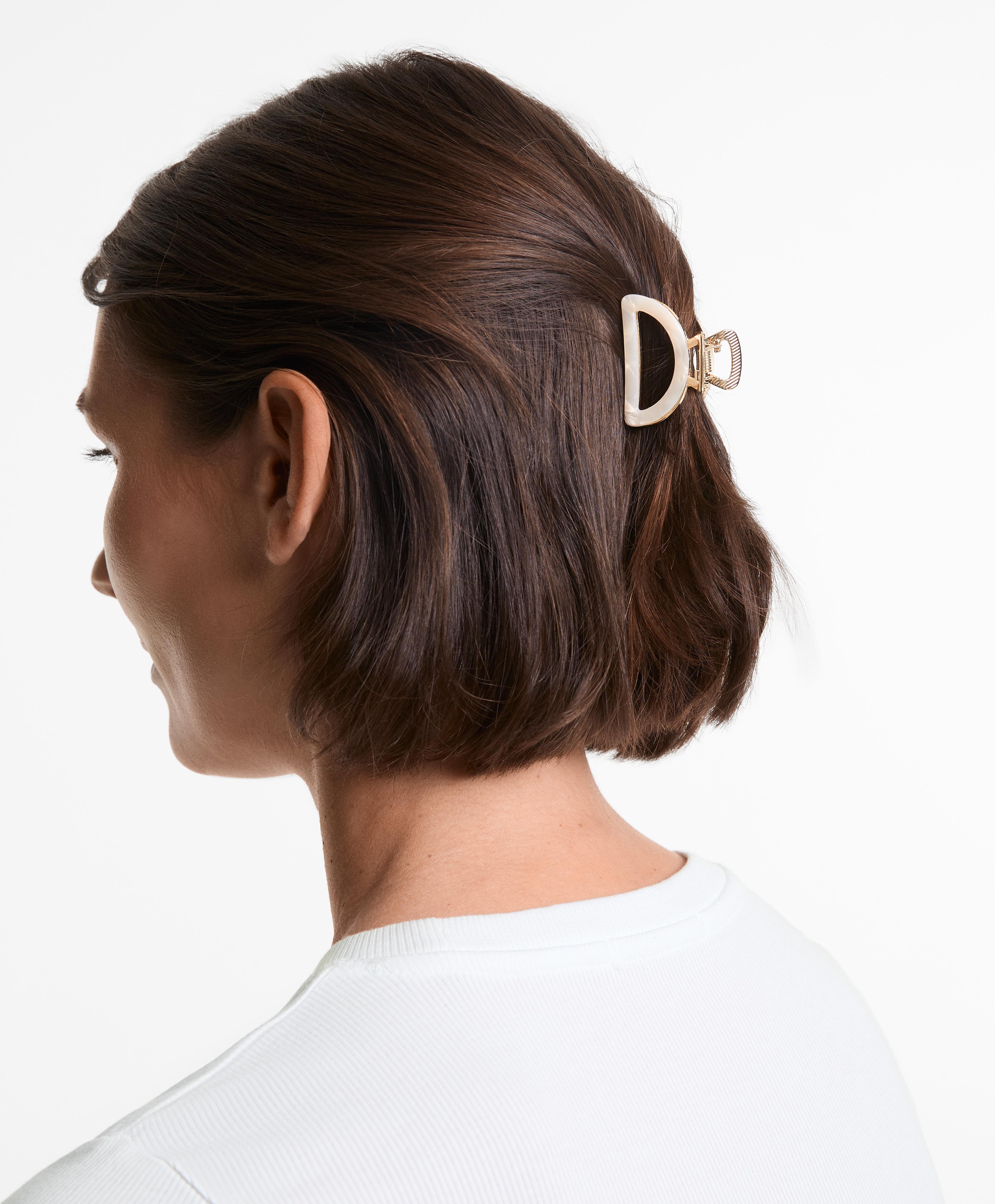 2 clame de păr mini metalizate