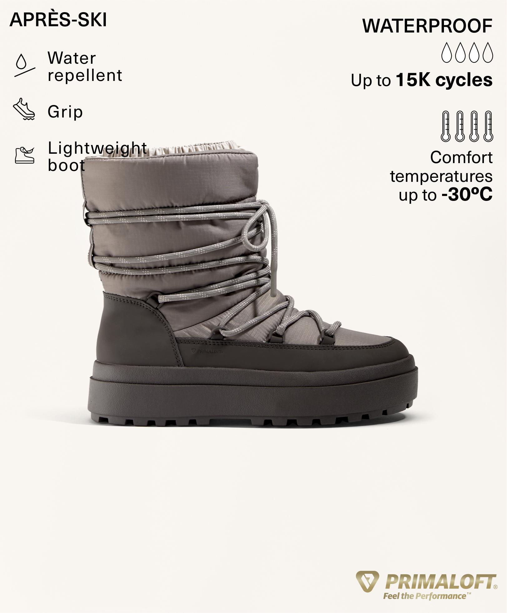 Combined lace-up boot