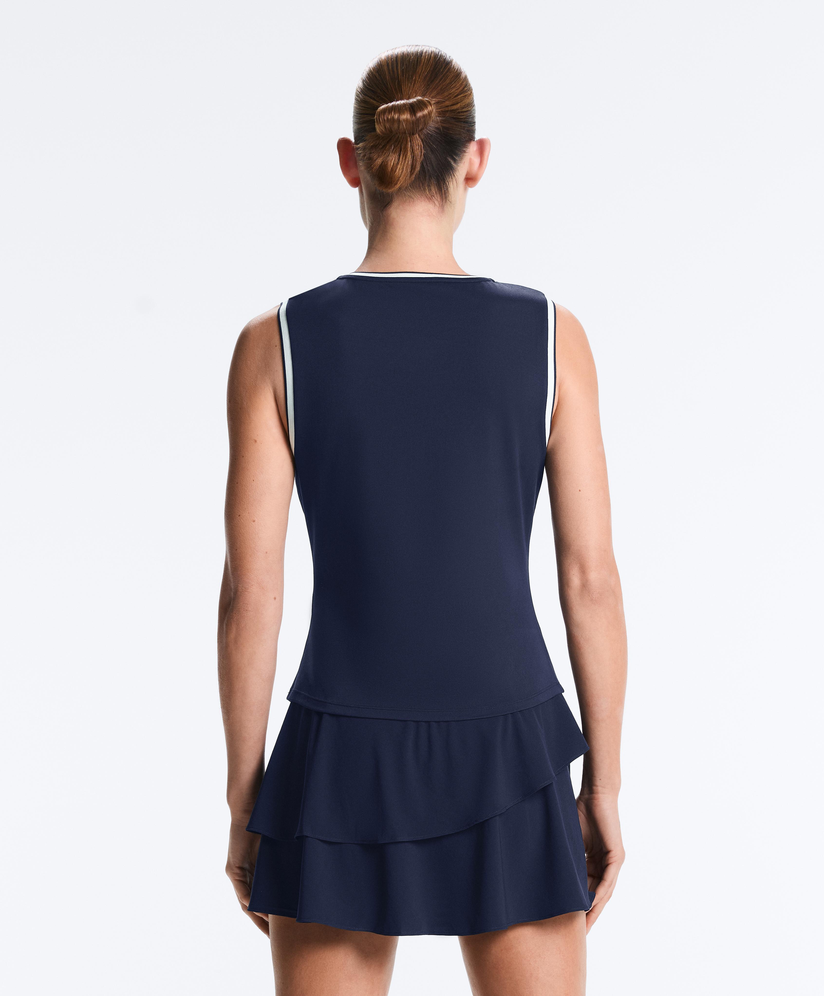 Sleeveless top — NAVY BLUE