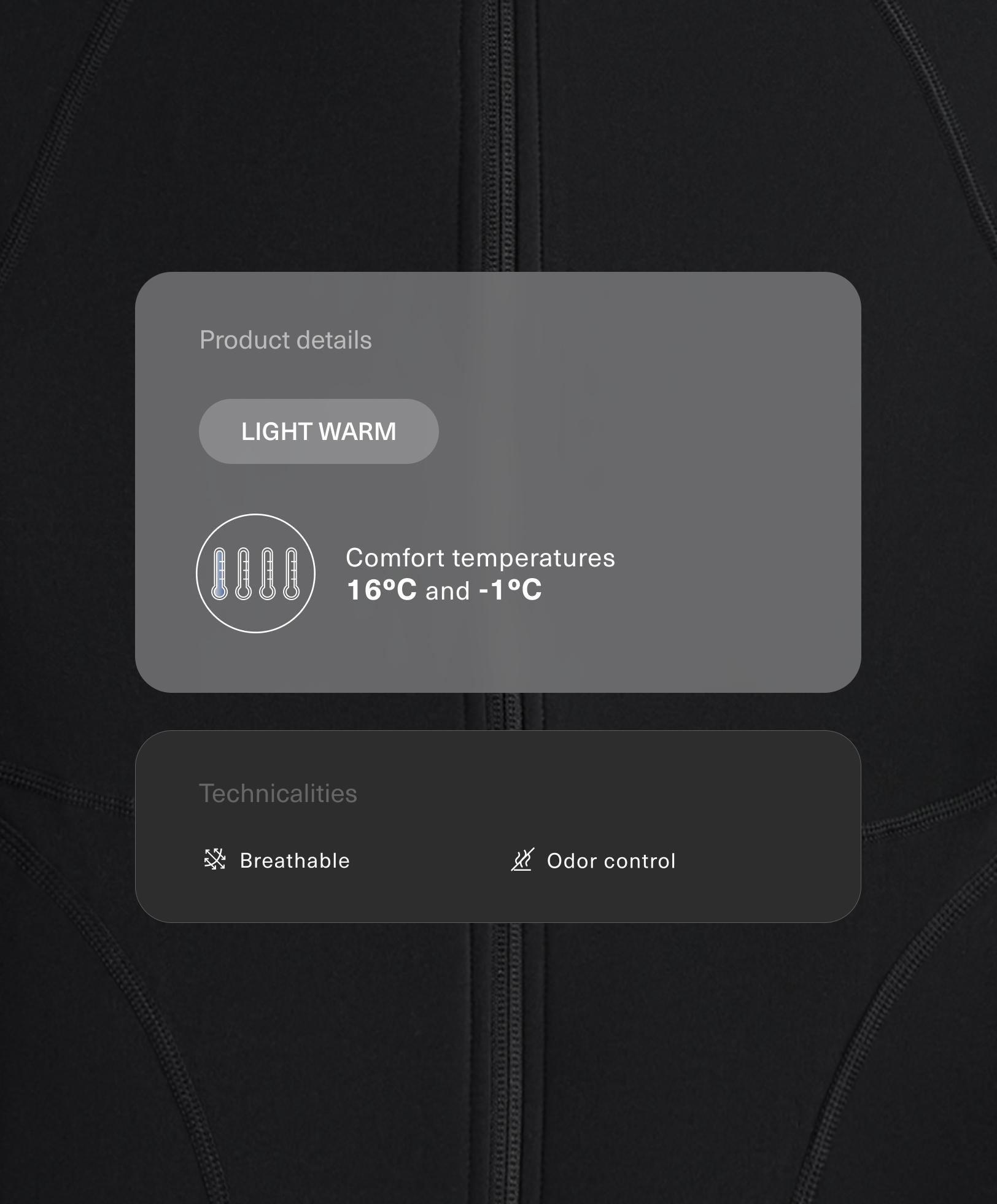 Kurtka techniczna light warm szwy