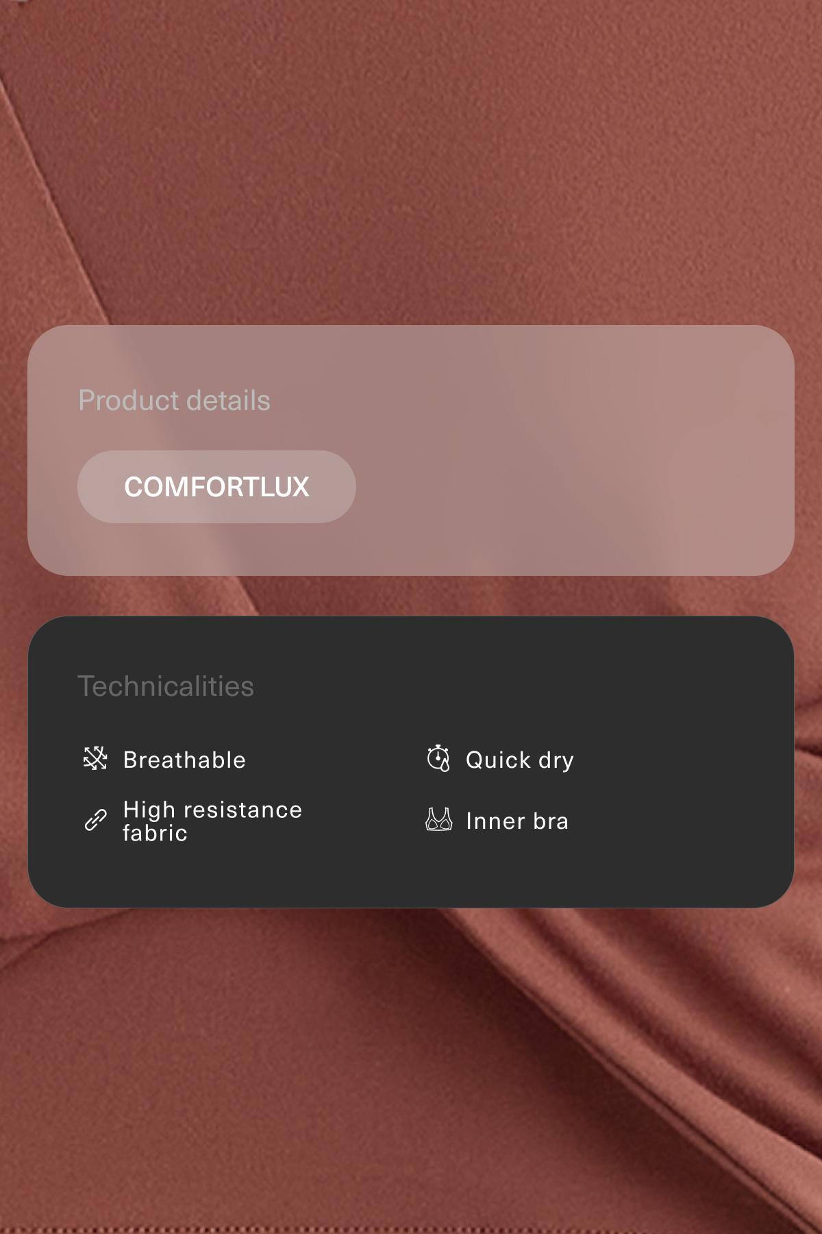 Crossover Comfortlux tank top — MAHOGANY