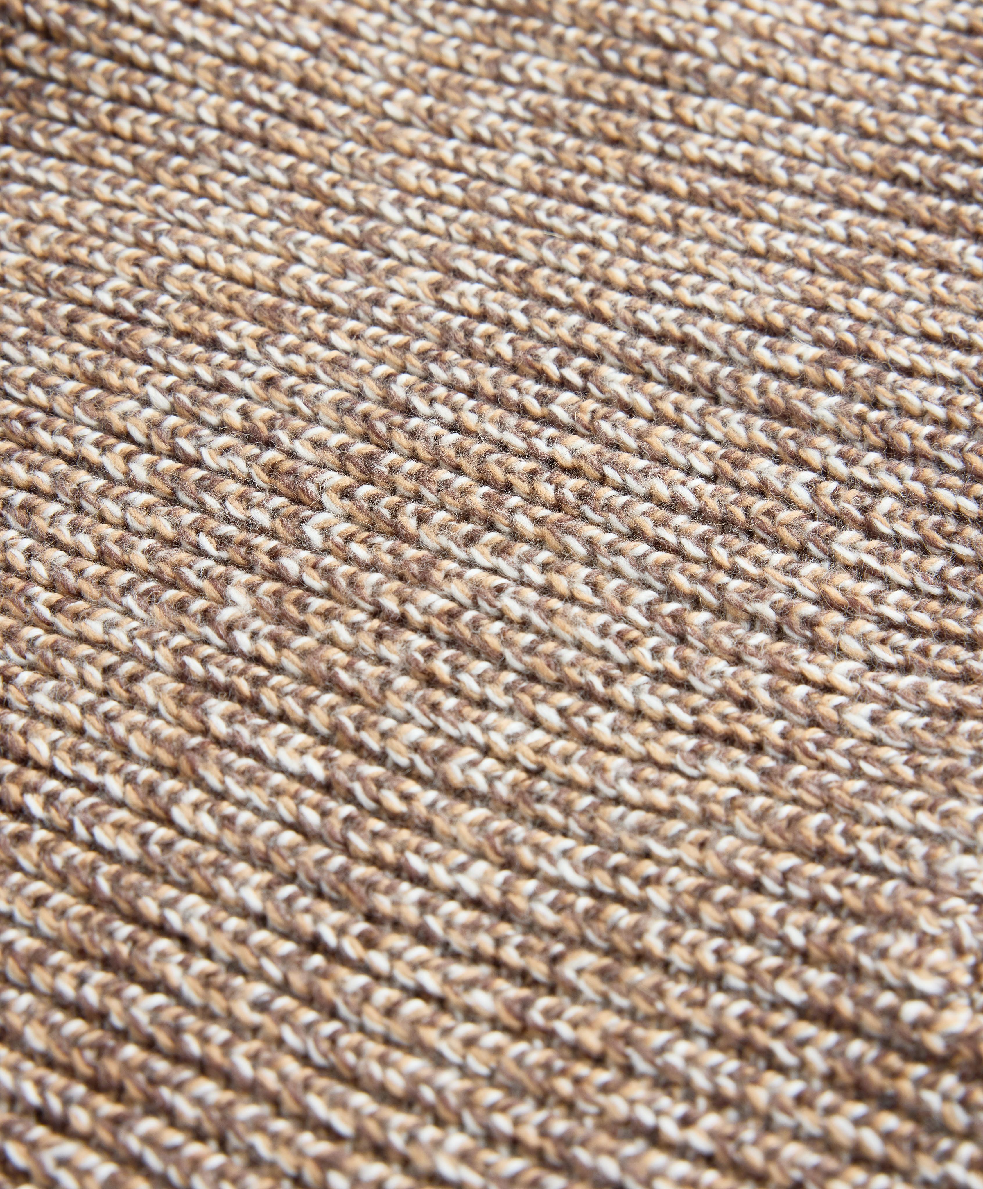 Textured twisted knit jumper