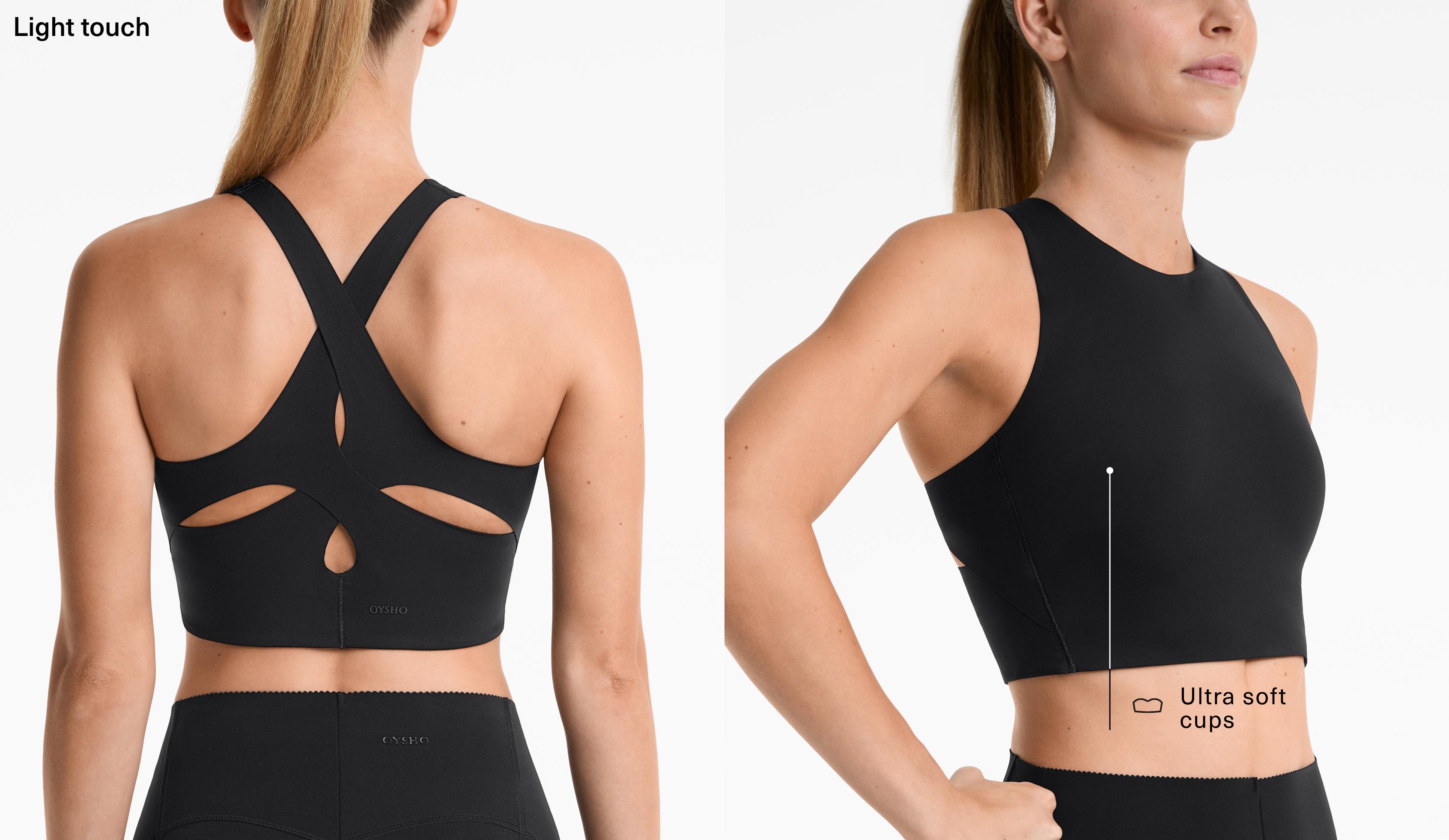Sutiã de desporto Light Touch com suporte médio