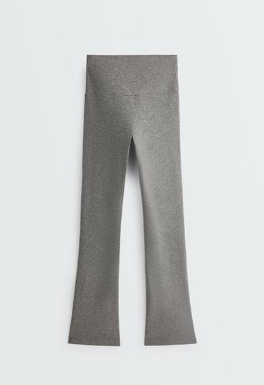 High-rise Comfortlux flare trousers — MOTTLED GREY MELANGE 7