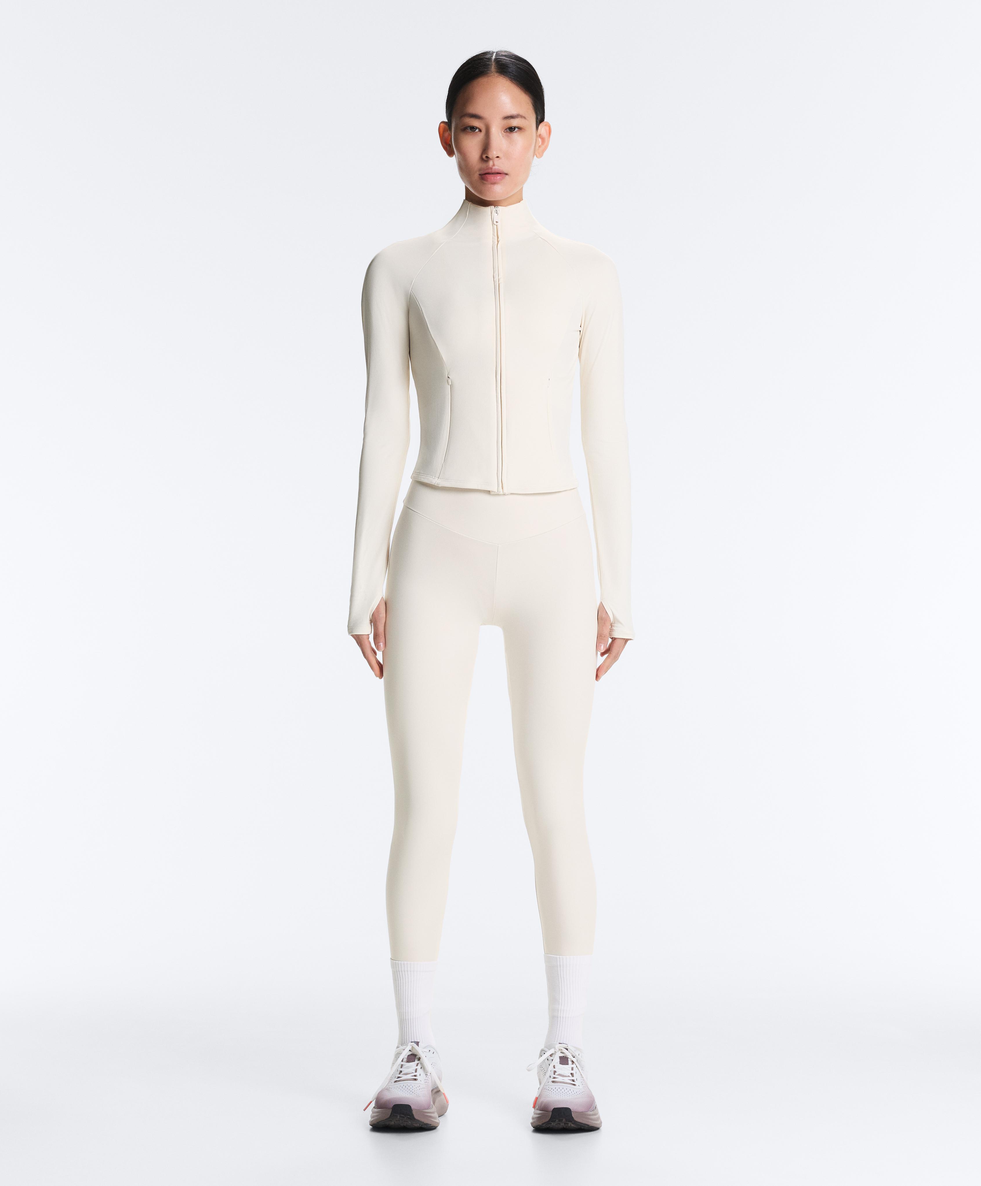 Light warm technical jacket — PALE ECRU