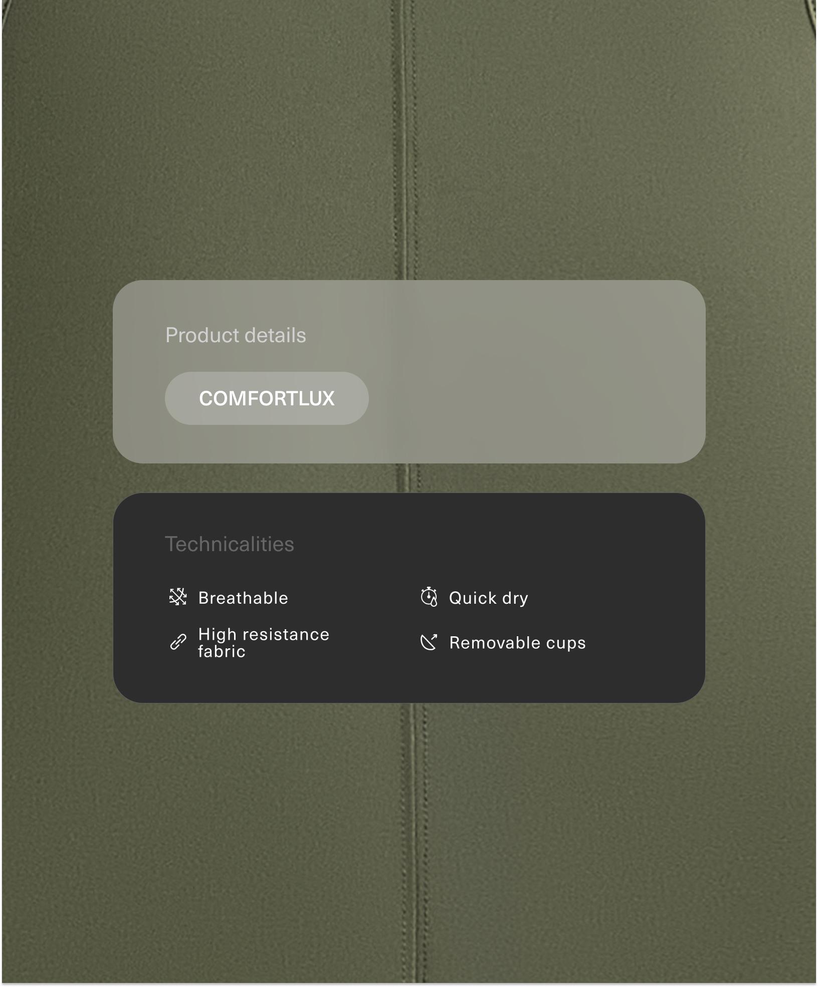 Tank top Comfortlux espalda abierta Tank top Comfortlux espalda abierta