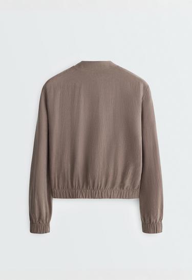 100% lyocell bomber jacket — DARK MINK 6