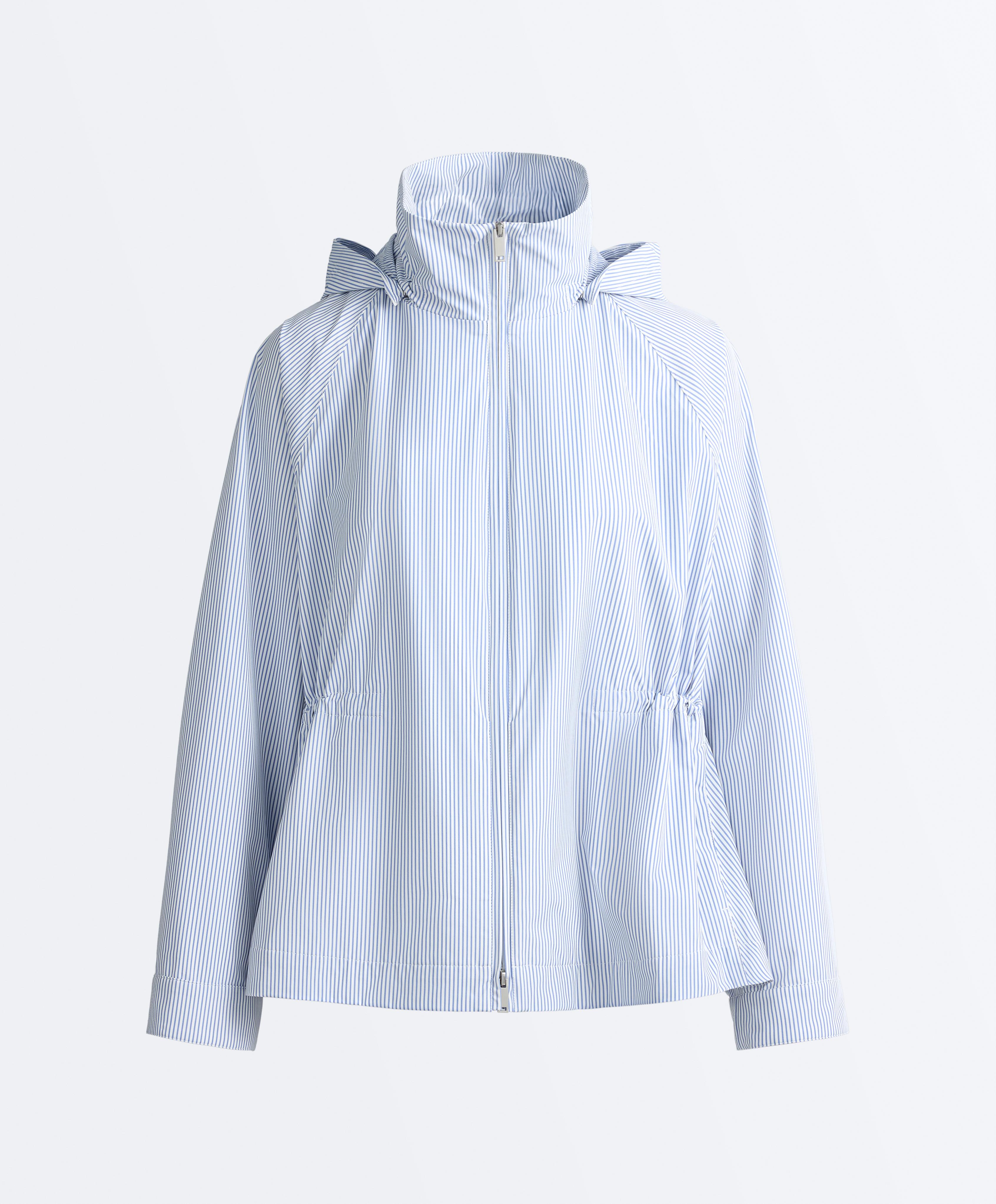 Extra lightweight 10k waterproof striped jacket — PALE BLUE