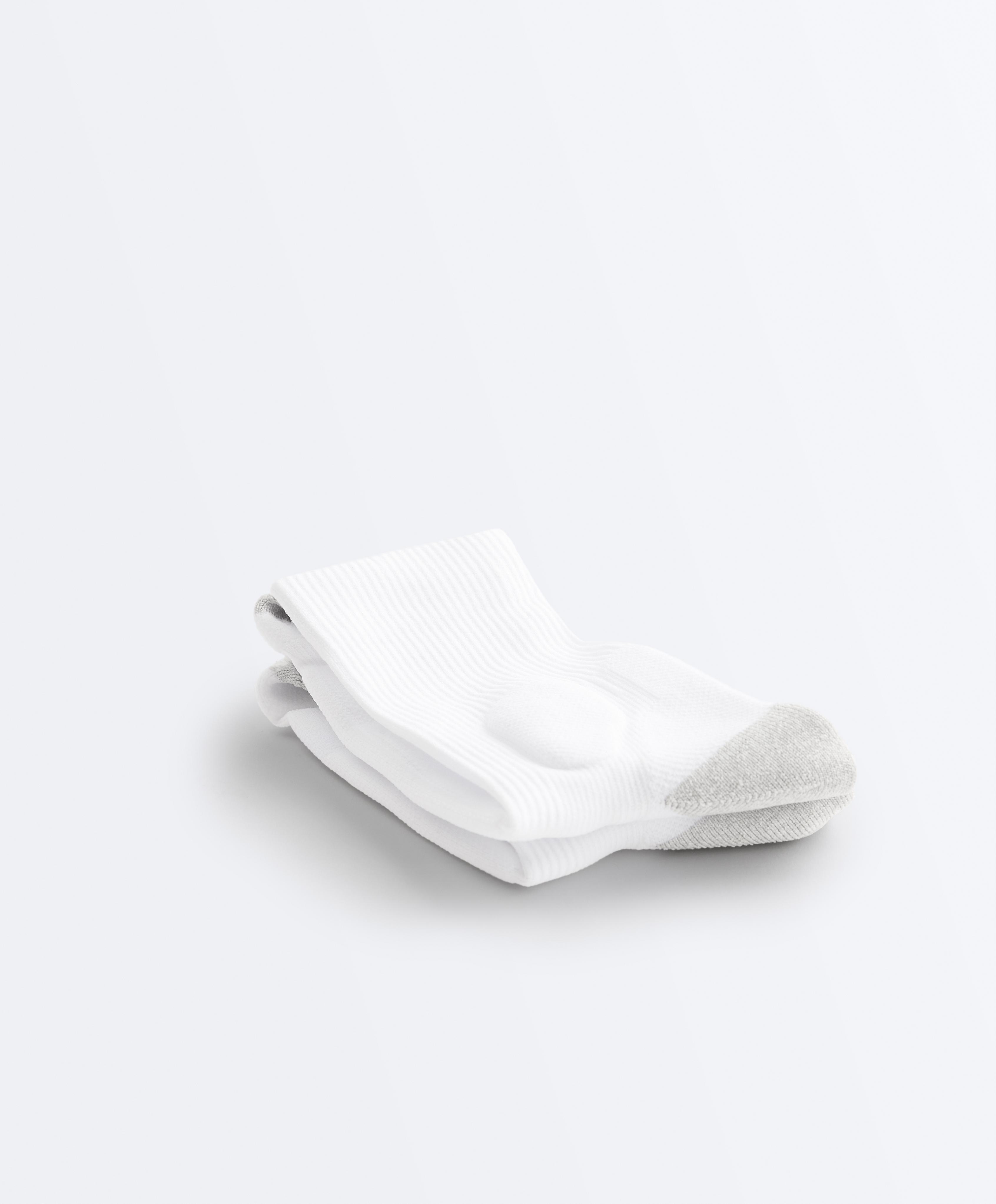 Classic polyamide blend sports socks — SAND MELANGE