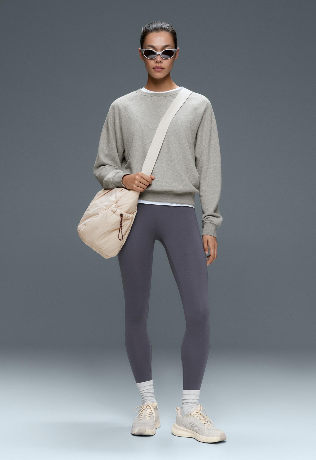 Ankle-length High rise Comfortlux leggings — BLUE-GREY