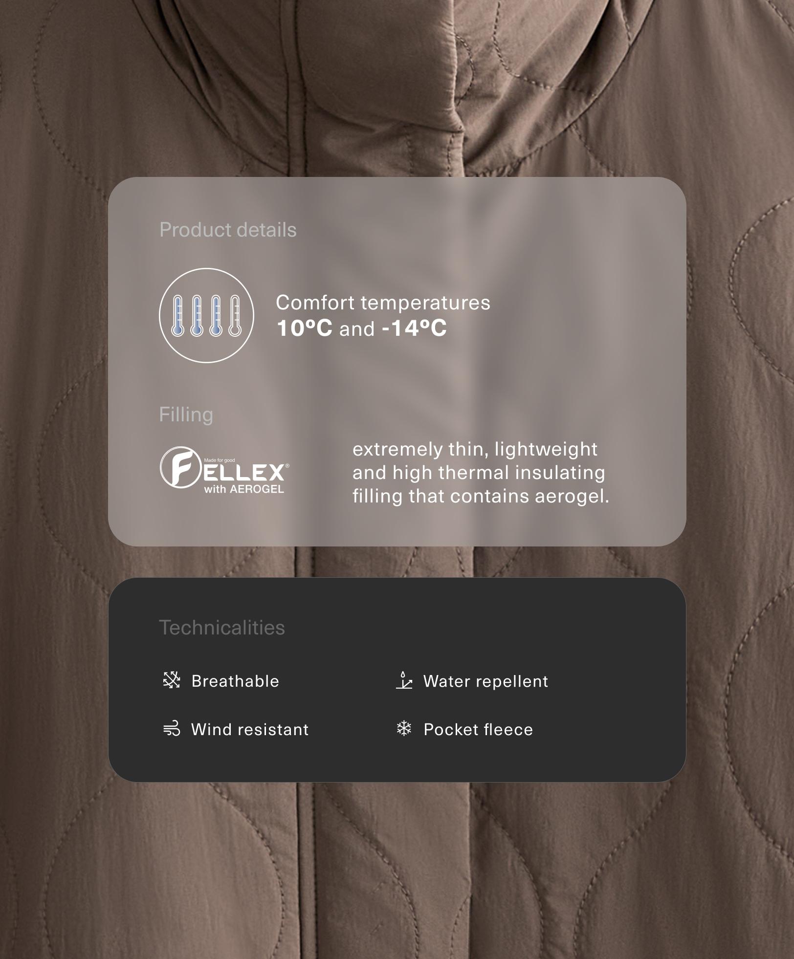 Water-repellent FELLEX® AEROGEL padded jacket Water-repellent FELLEX® AEROGEL padded jacket