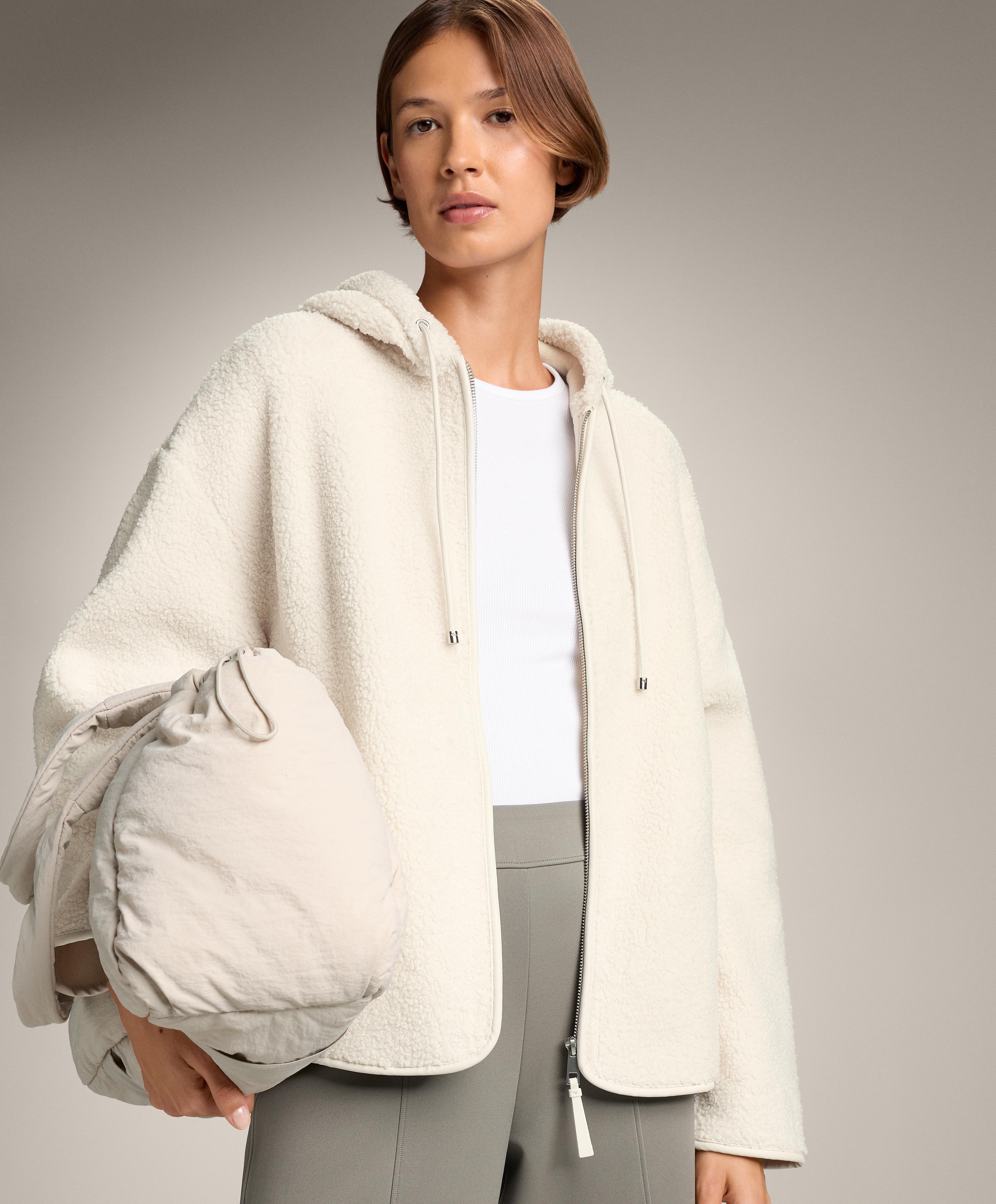 Faux-shearling hooded jacket