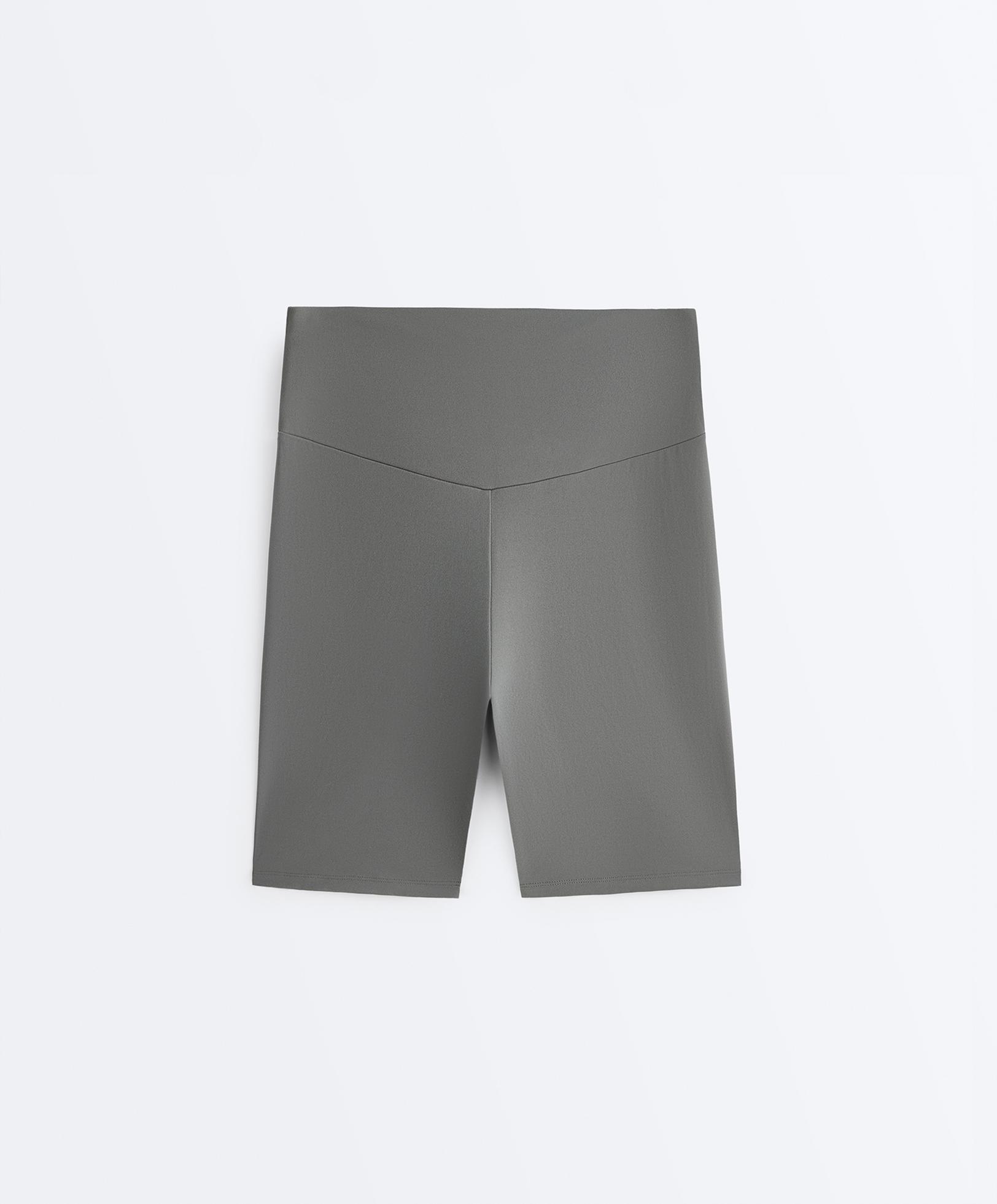 Comfortlux high-rise 20cm biker leggings — MID GREY