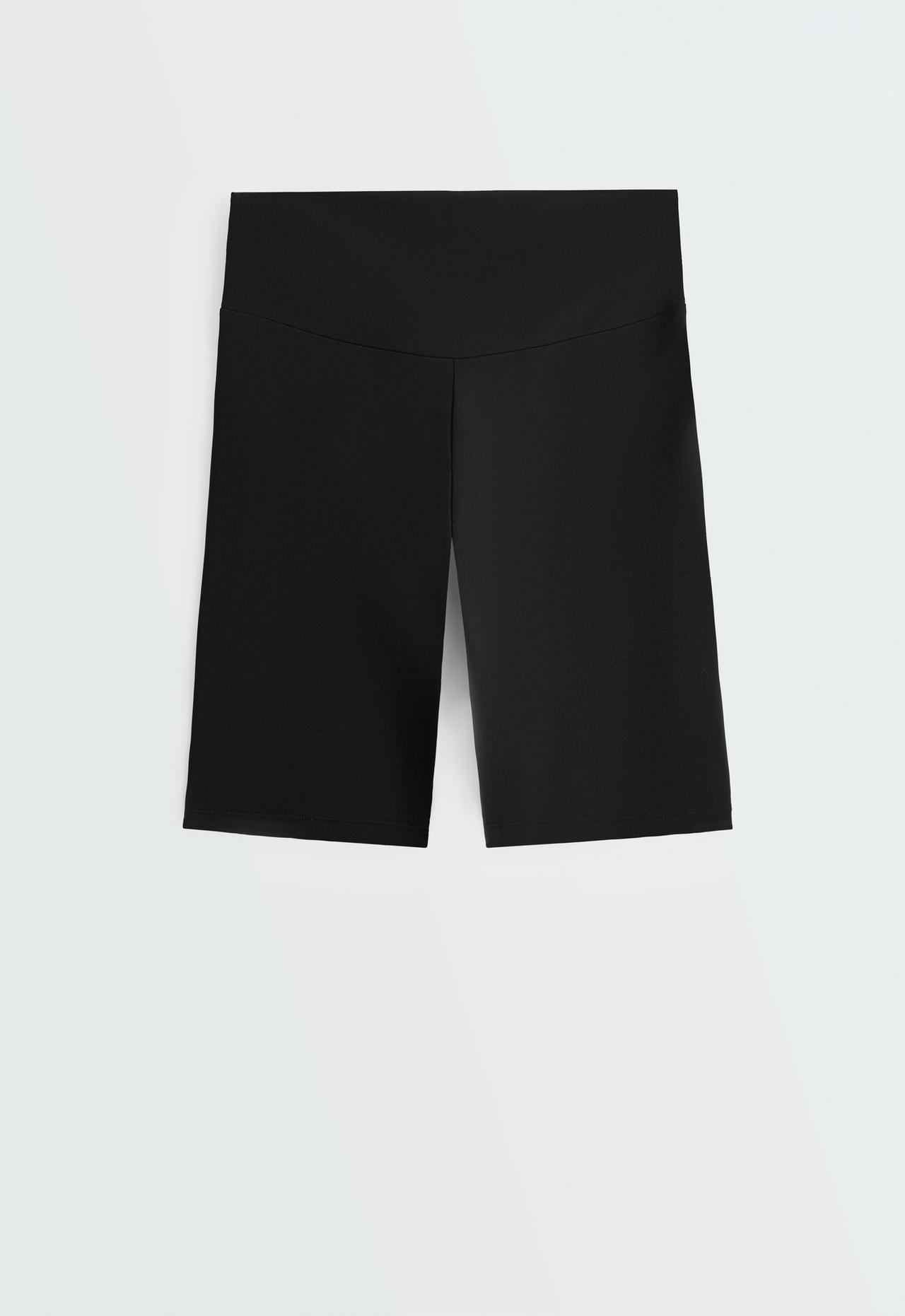 Comfortlux high rise 25cm biker leggings — BLACK