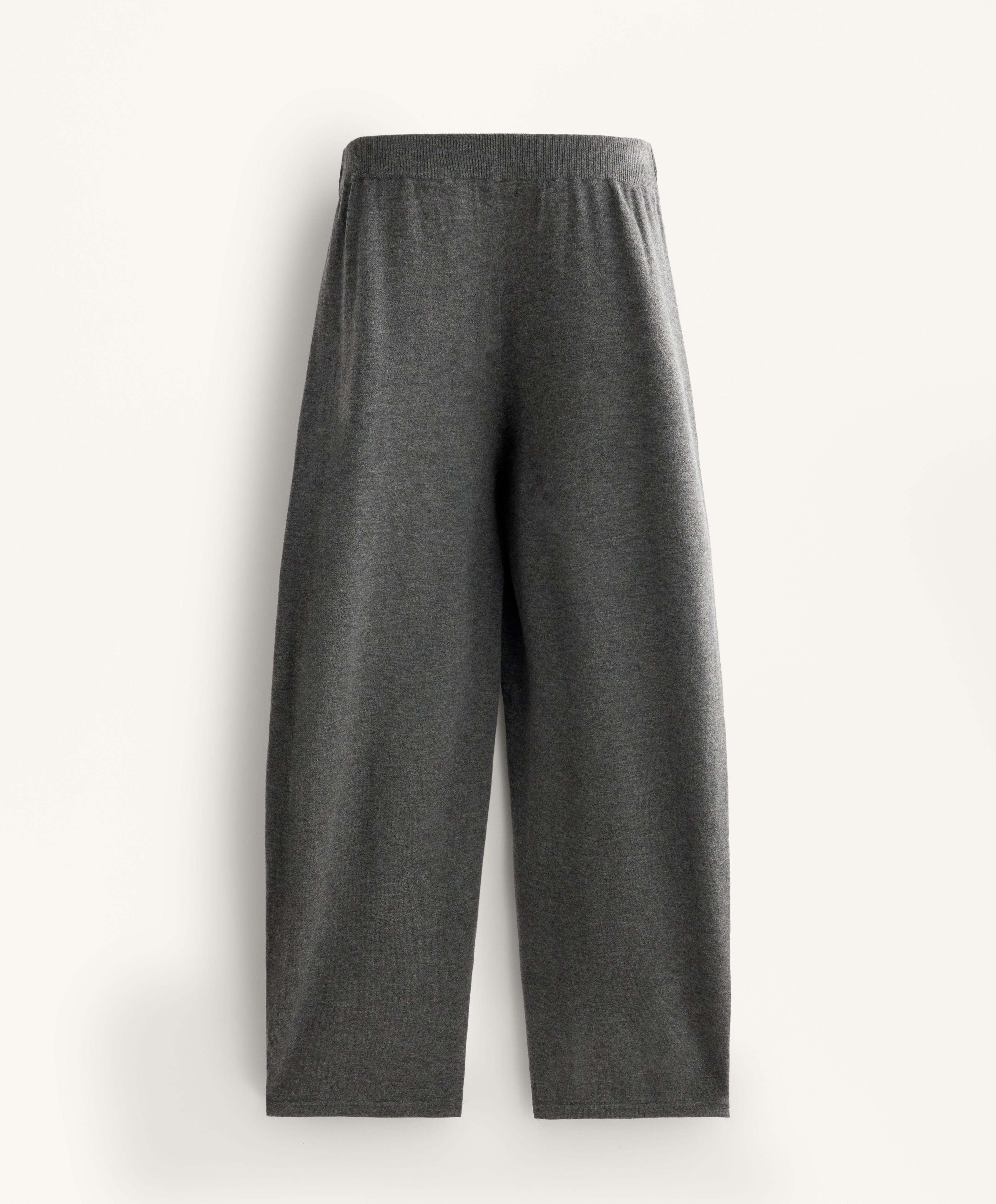 Pantalón largo cocoon punto