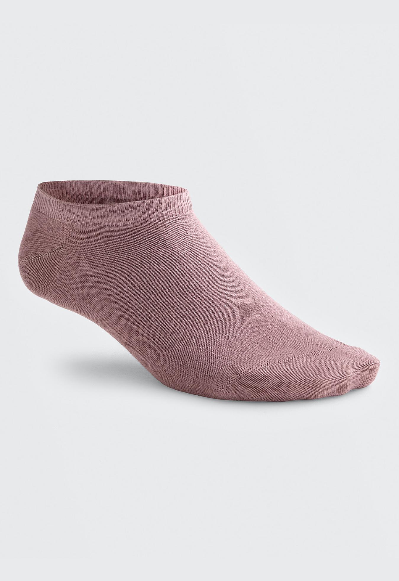 5 pairs of cotton blend sneaker socks — VINTAGE PINK