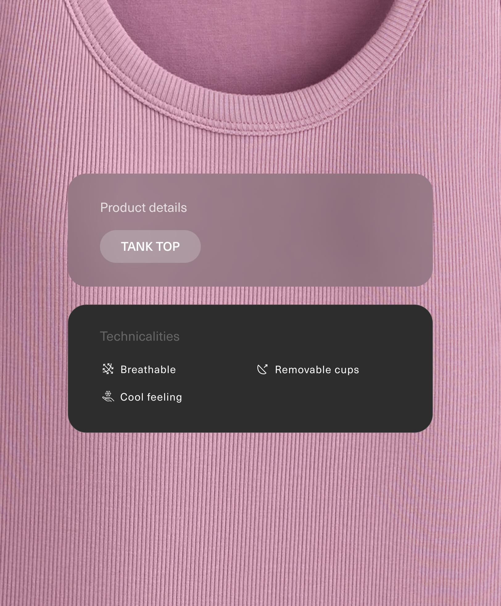 Rib modal segust Tank top