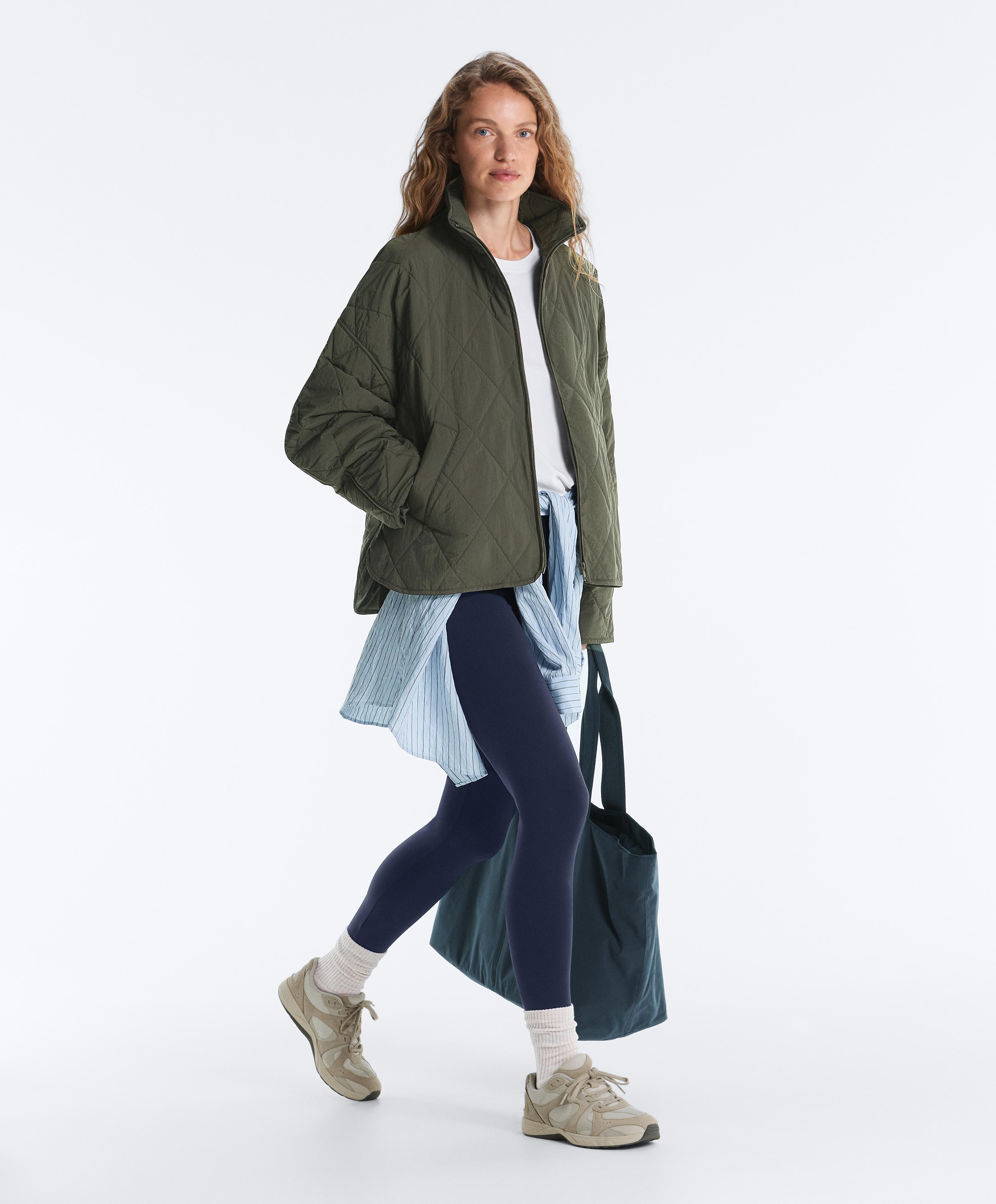 Comfortlux high-waisted ankle-length leggings — NAVY BLUE