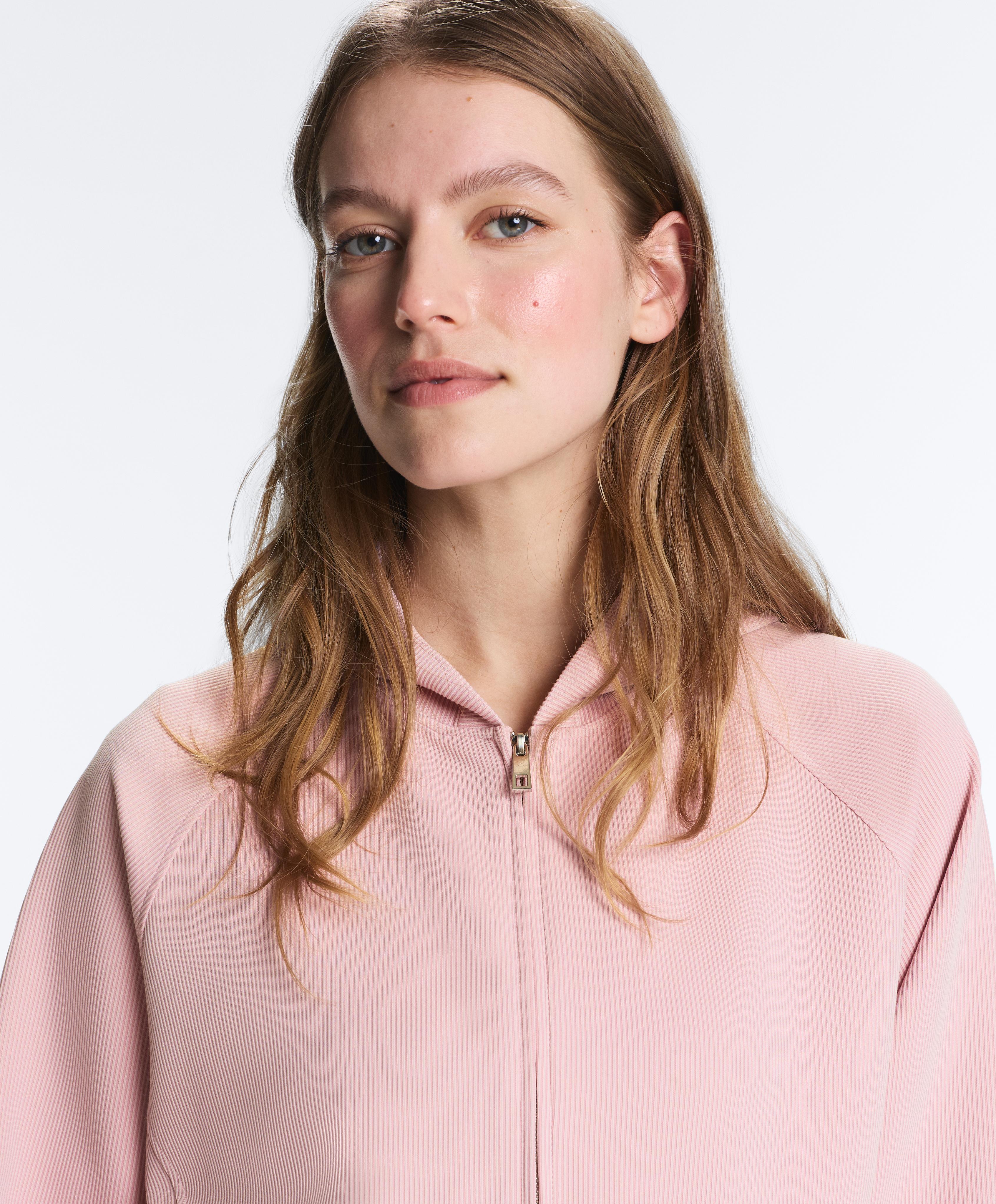 Soft-touch hooded jacket