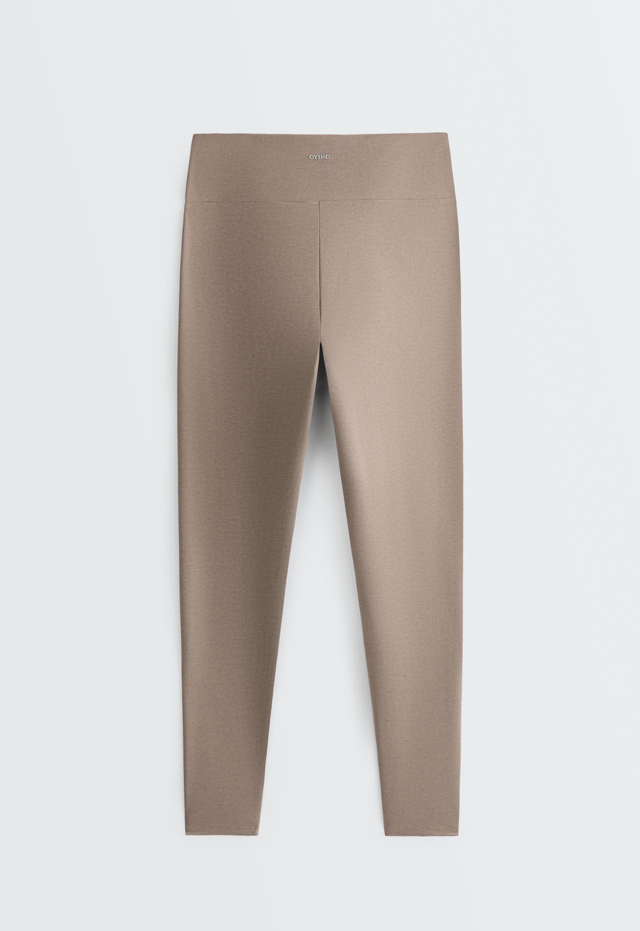 Ankle-length High rise Comfortlux marl leggings — DARK MINK