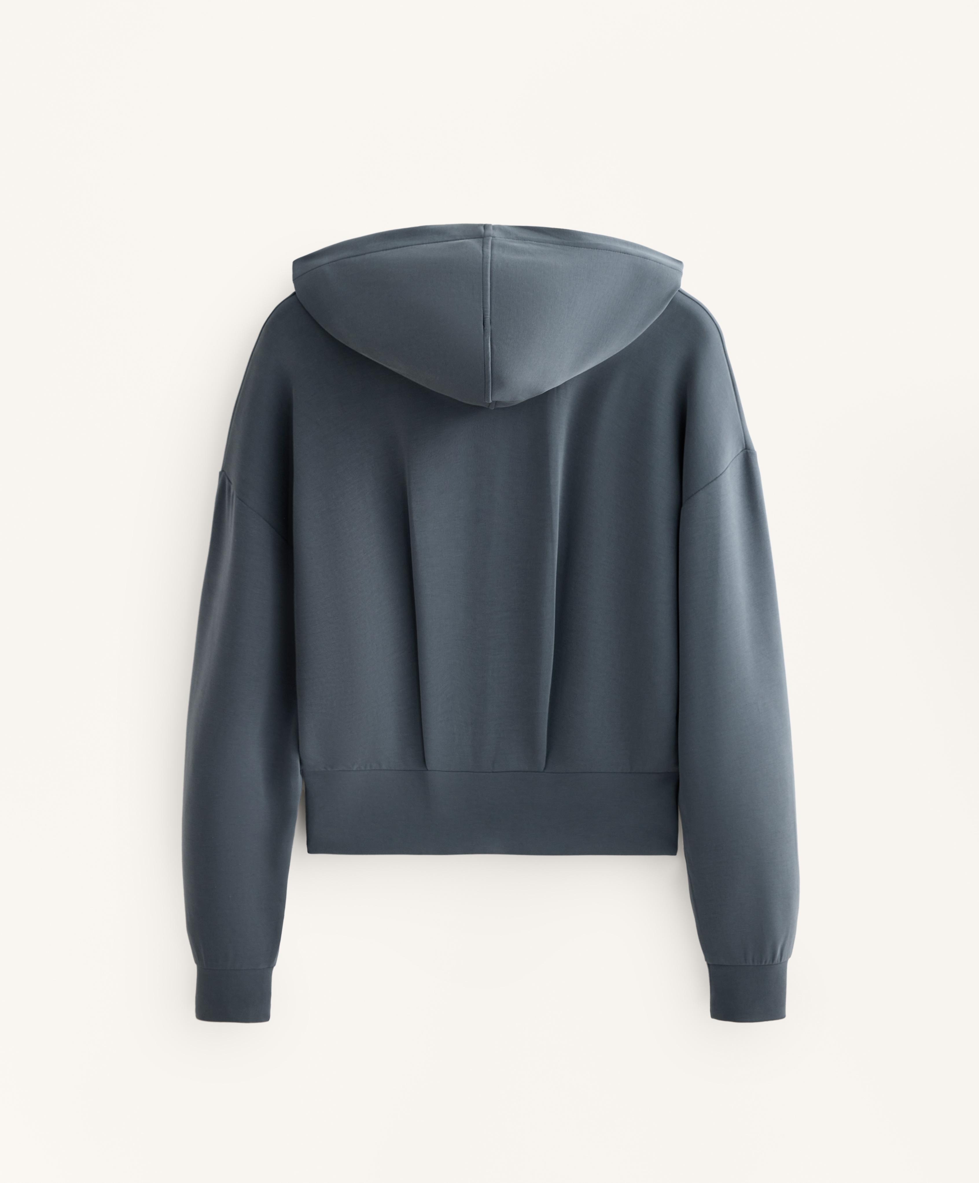 Modal yumuşak dokulu kapüşonlu crop sweatshirt Modal yumuşak dokulu kapüşonlu crop sweatshirt