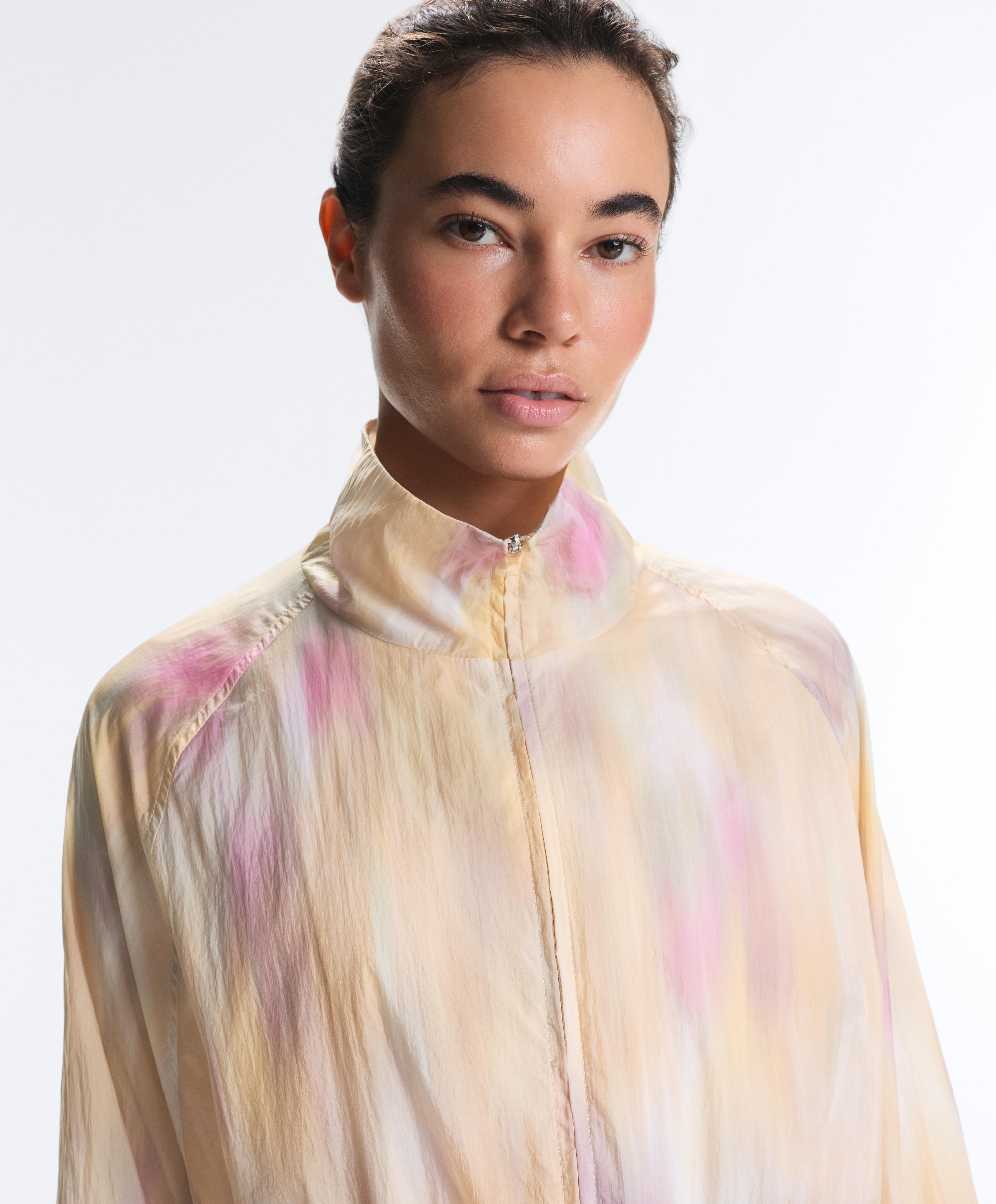 Tie-dye track jacket — BUTTER YELLOW