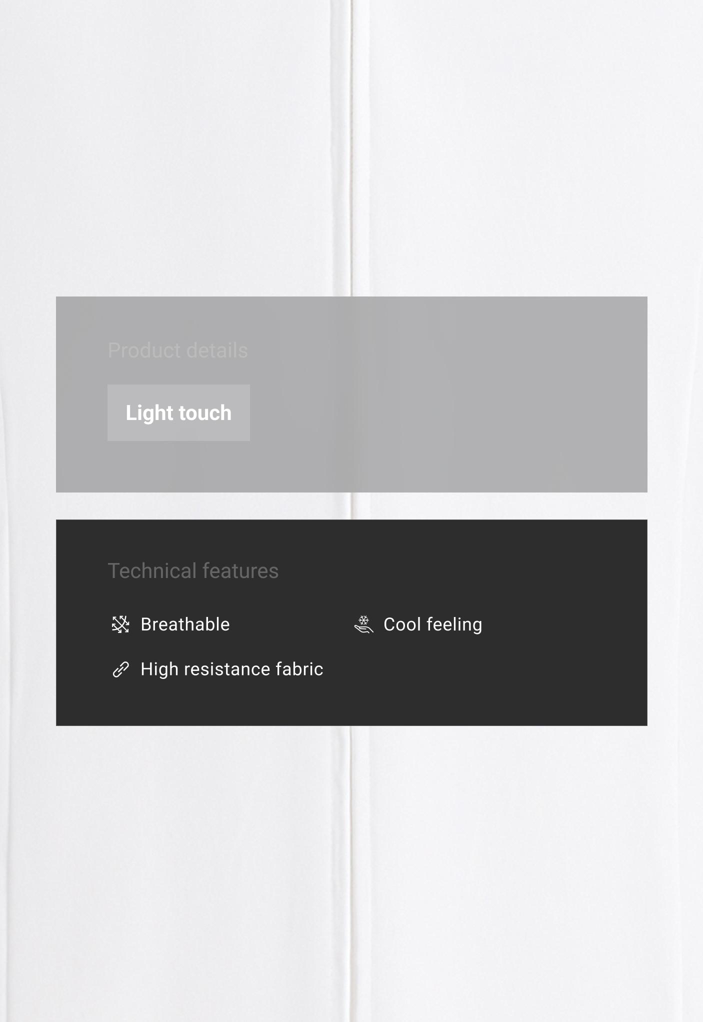 Κοντή τεχνική ζακέτα Light Touch Κοντή τεχνική ζακέτα Light Touch