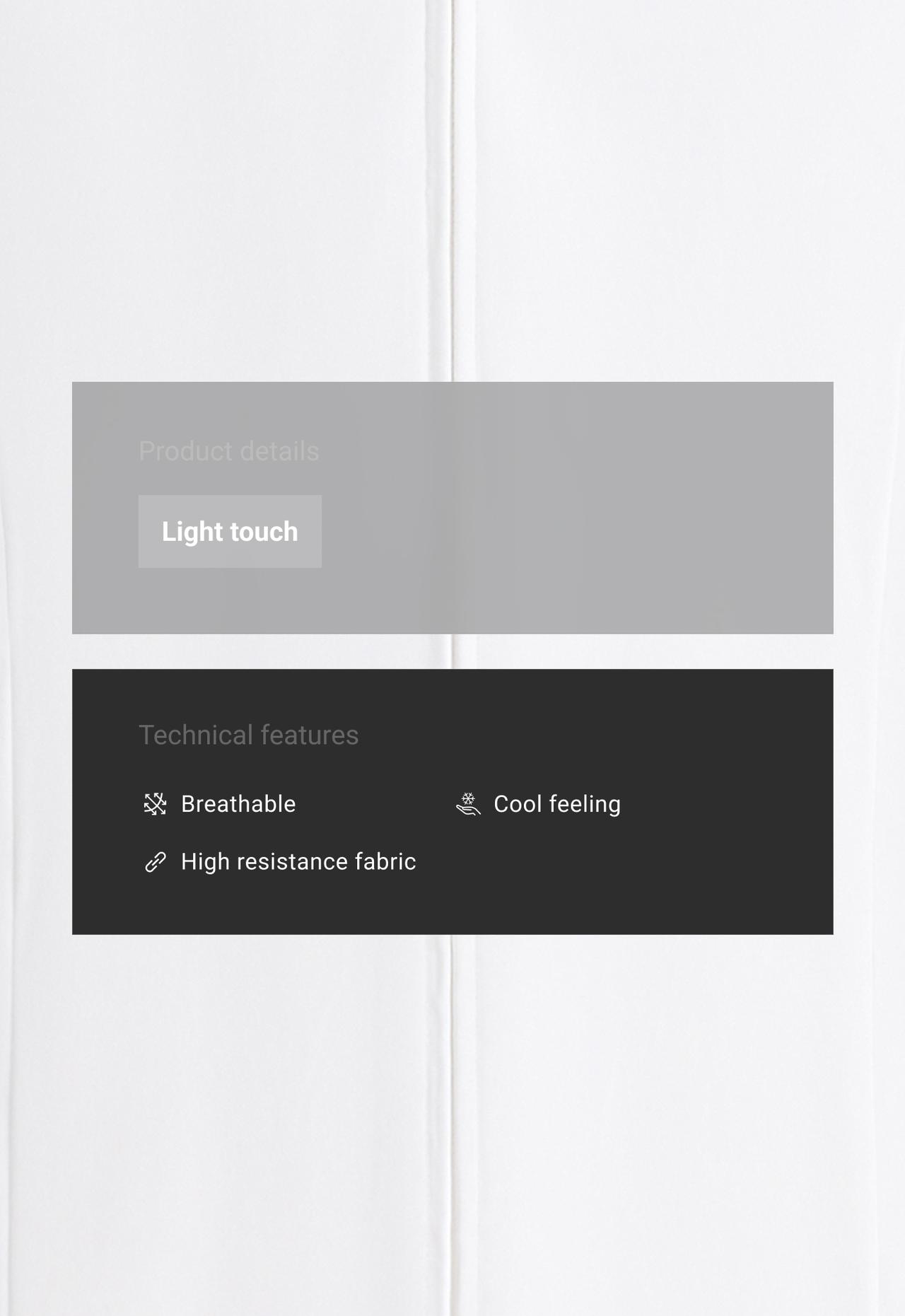 Short Light Touch technical jacket — WHITE