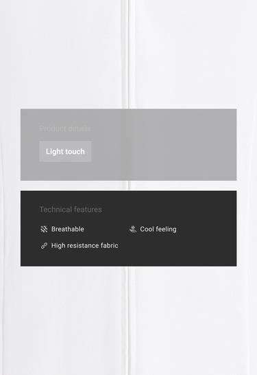 Short Light Touch technical jacket — WHITE  2