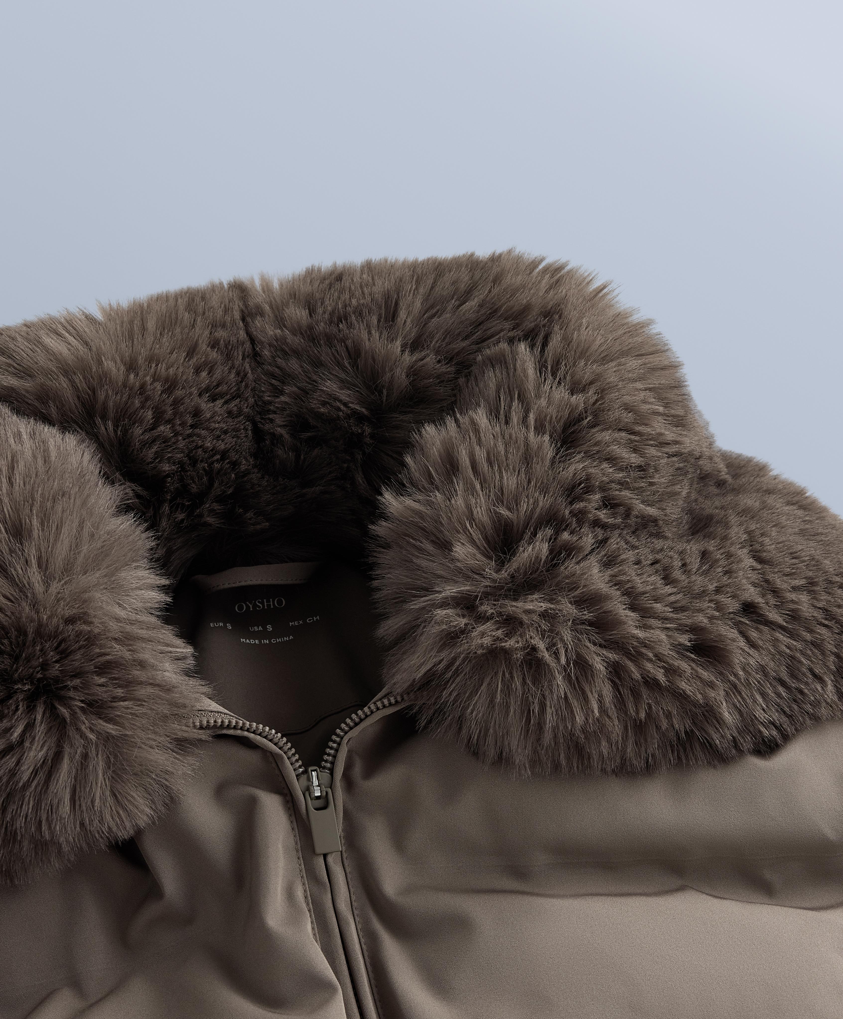 MINARDI PIUME SKI water-resistant 80% down and 20% feather jacket — DARK TAUPE