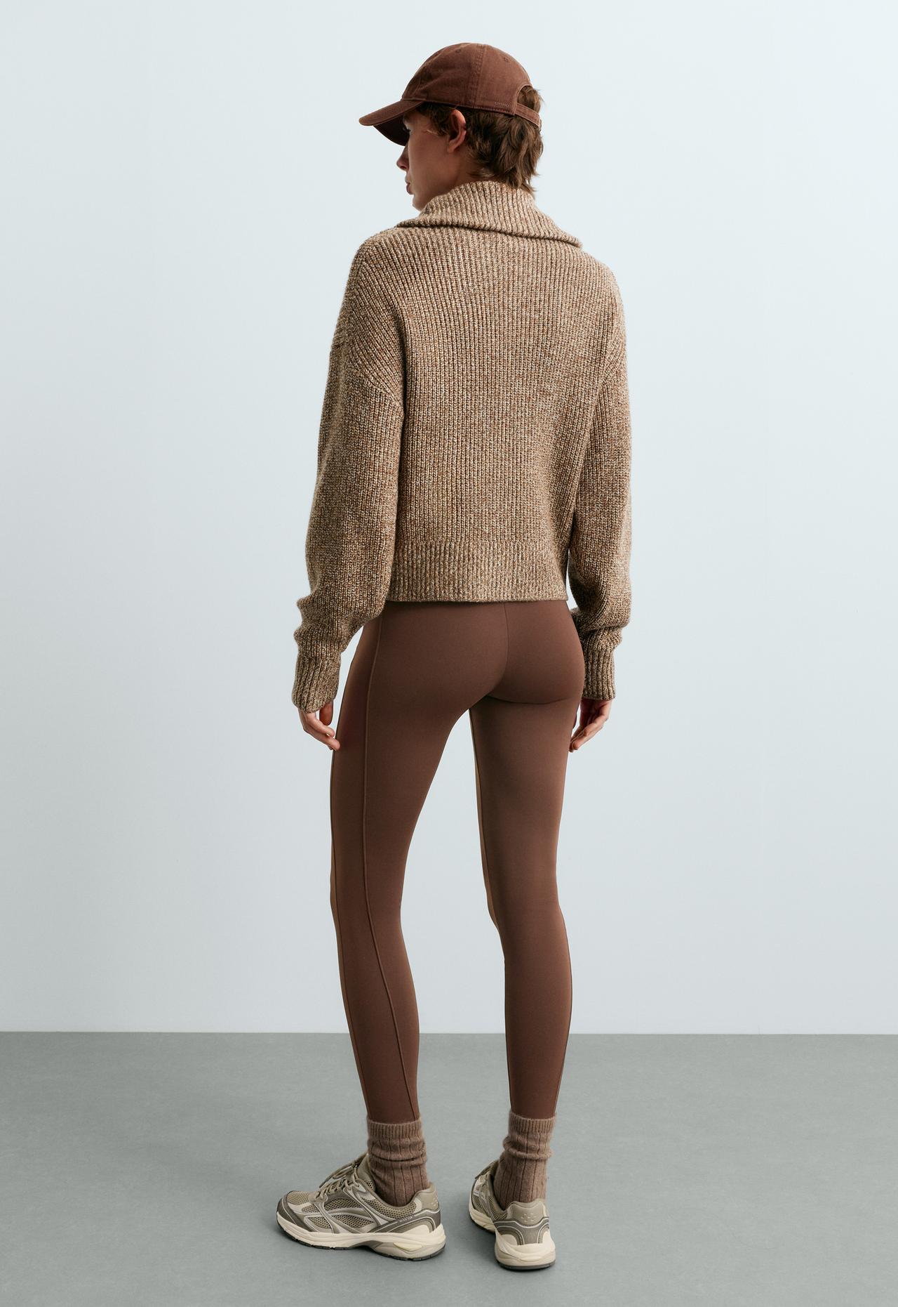 Cable-knit jacket — CARAMEL