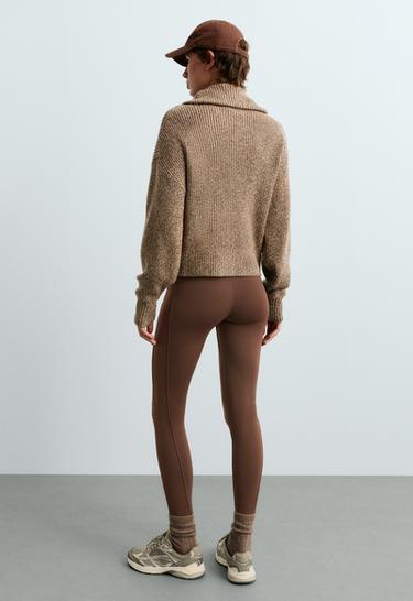 Cable-knit jacket — CARAMEL 4