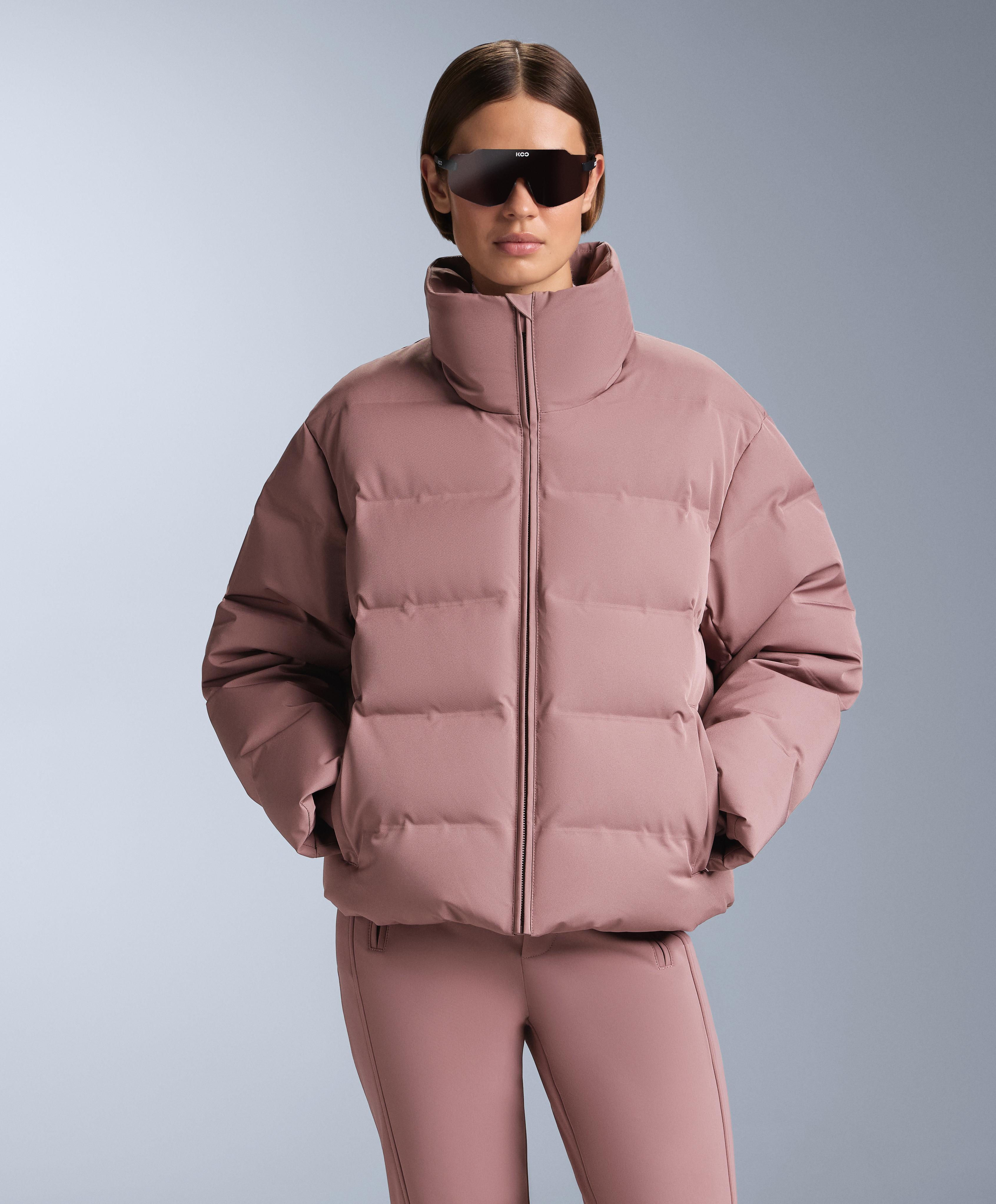 MINARDI PIUME SKI water-resistant 80% down and 20% feather jacket — PINK-MAUVE