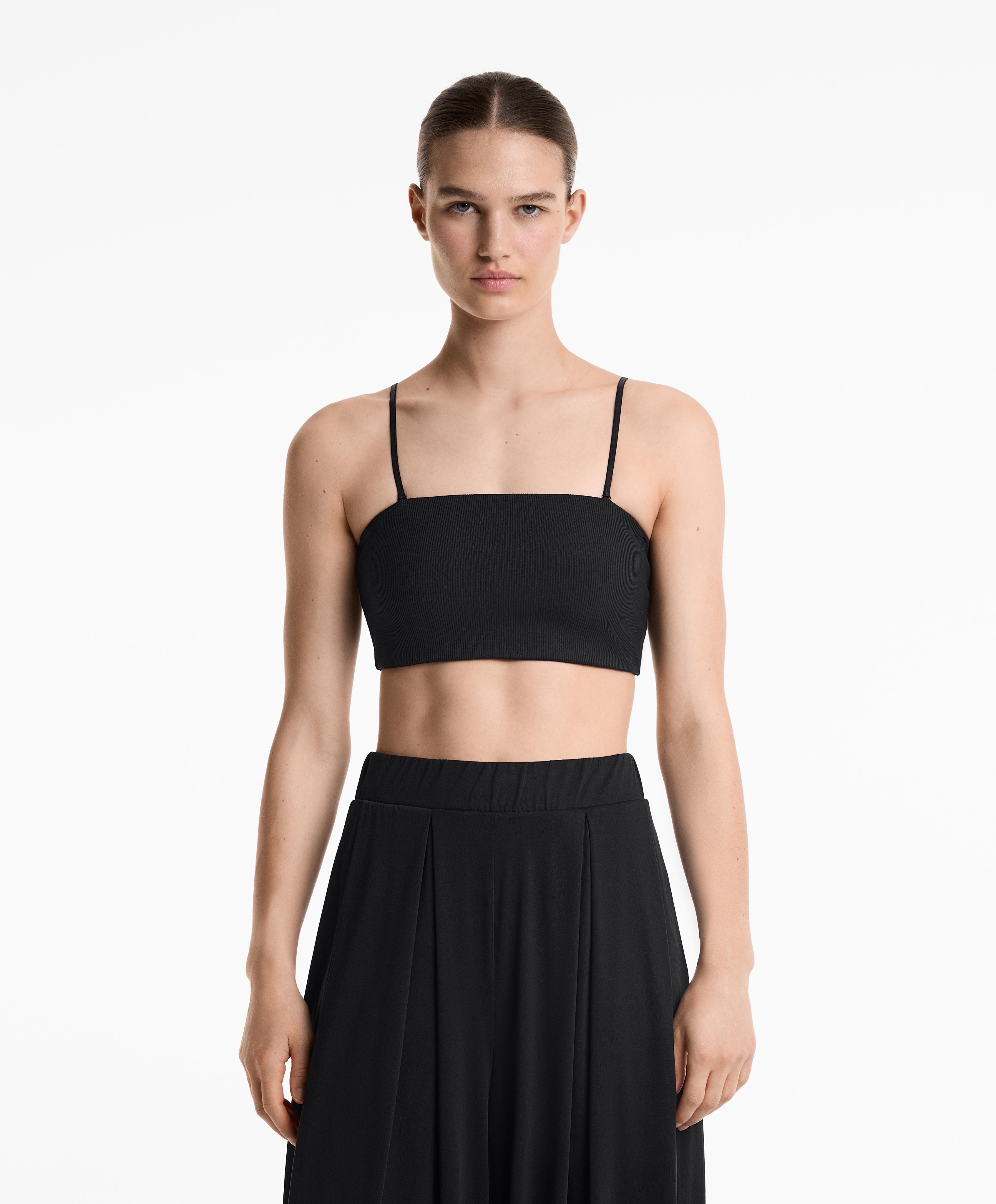 Top bandeau en mélange de modal