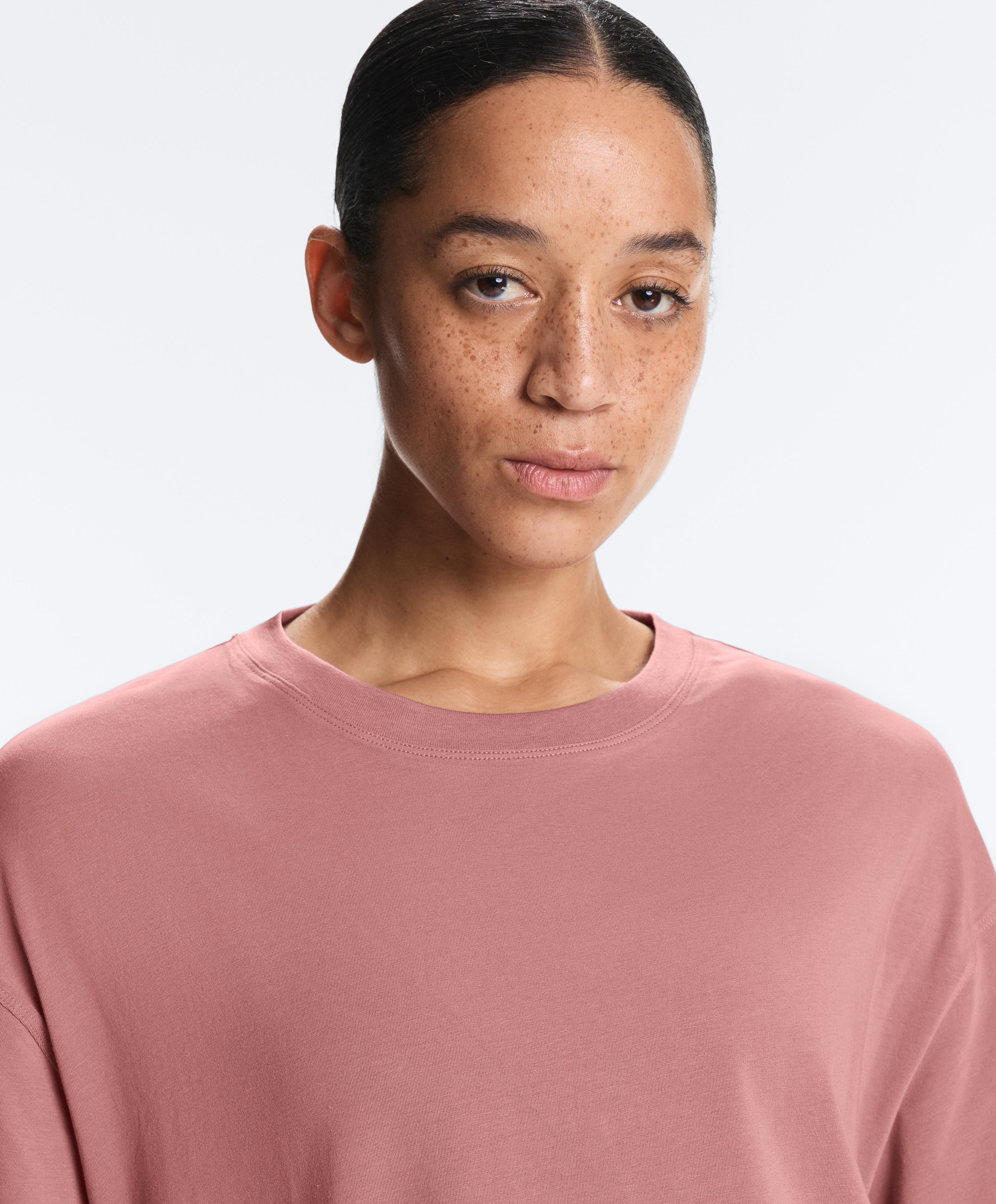 Маица со кратки ракави од мешавина на памук