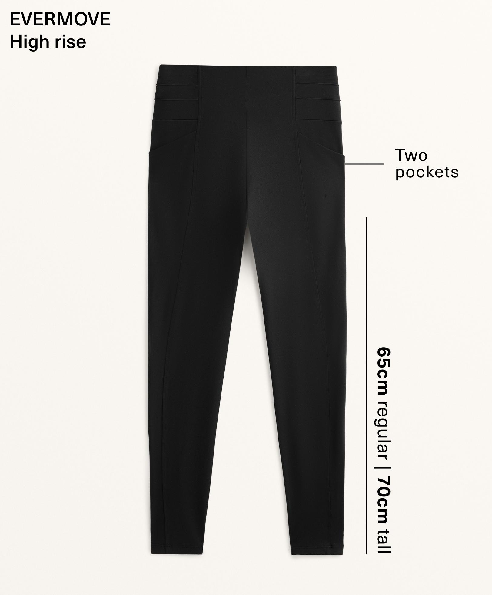 Evermove crease high rise ankle-length leggings